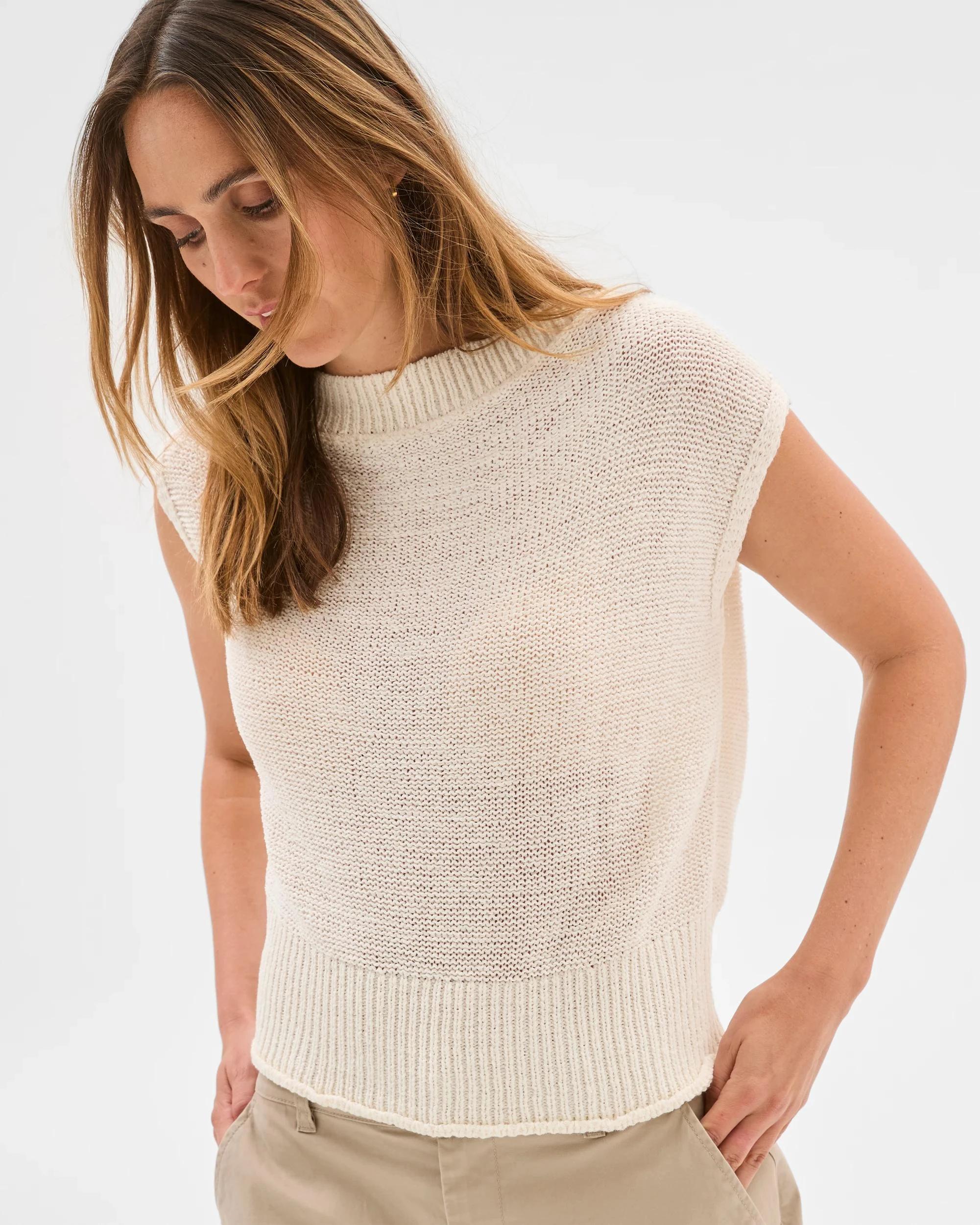 5 Target Tape Yarn Knitted Top CLOUD DANCER, 5 of 6