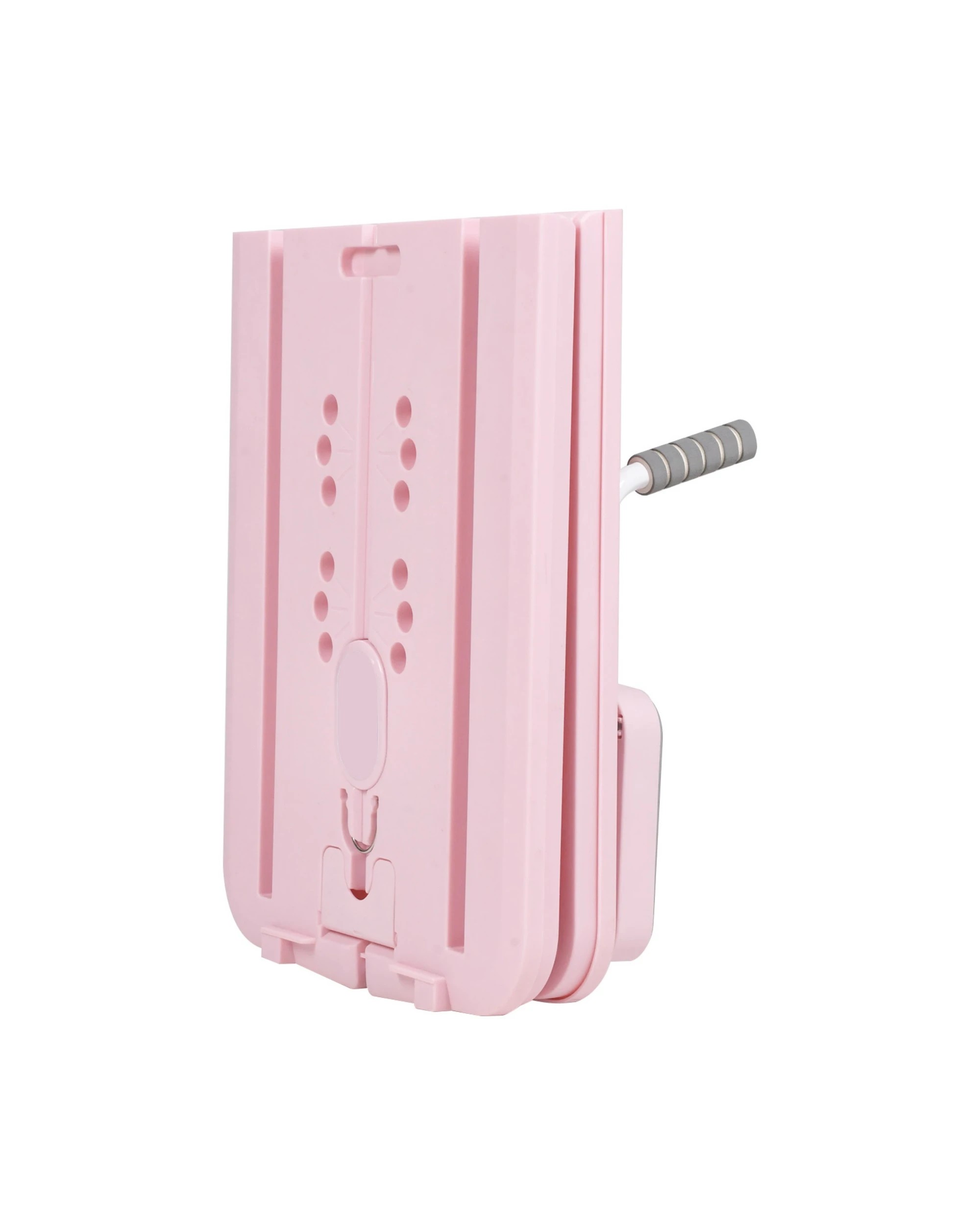 4 Advwin Foldable Pilates Reformer Board w/Back Storage, Elbow Support,Pilates Bar Pink, 4 of 6