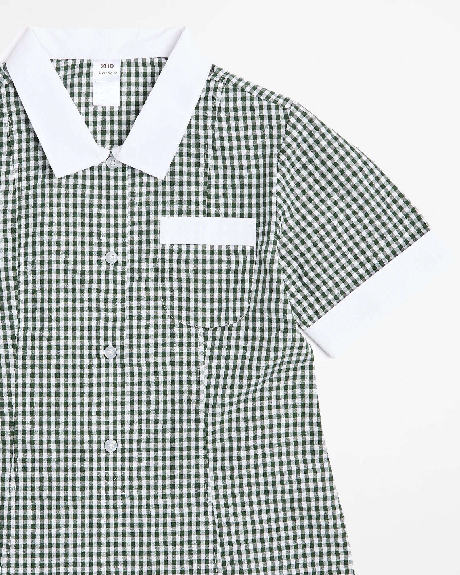 2 Target School Gingham Dress GREEN, 2 of 3