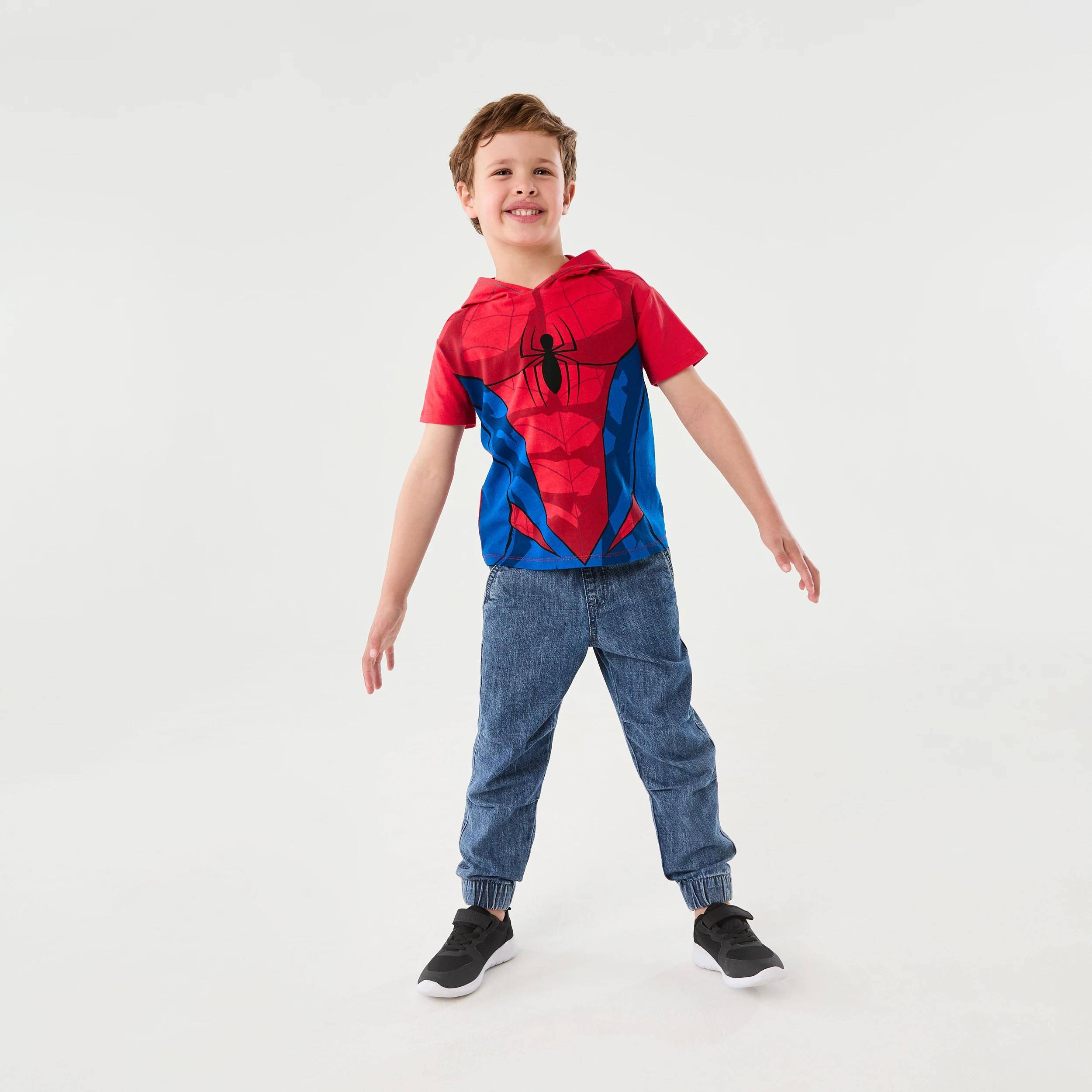 7 Spider-Man License Character Hooded Mesh T-shirt SPIDERMAN, 7 of 8