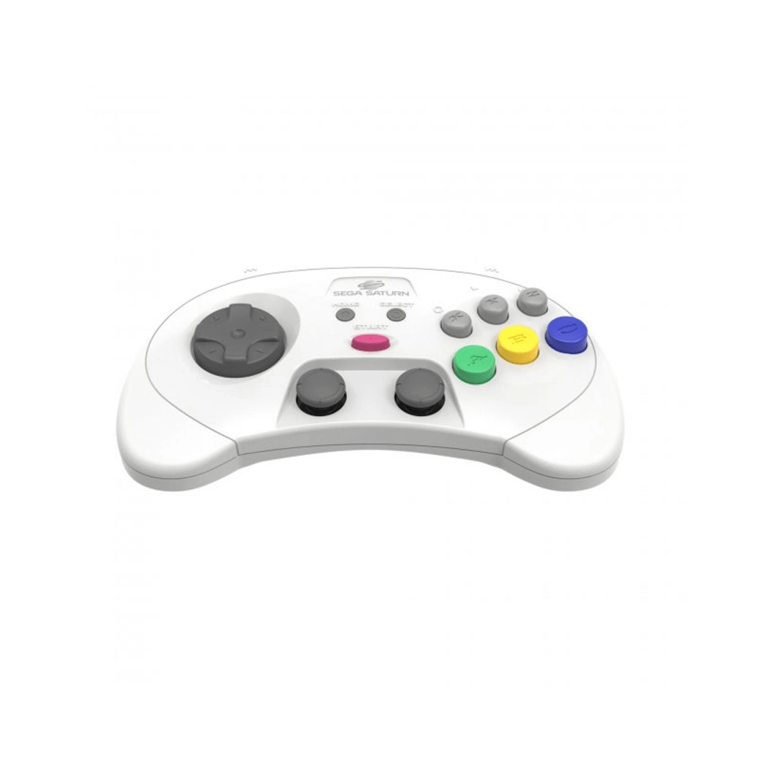 3 Retro-Bit Sega Saturn 2.4ghz Wireless Pro Controller for PC and Mac - White, 3 of 7