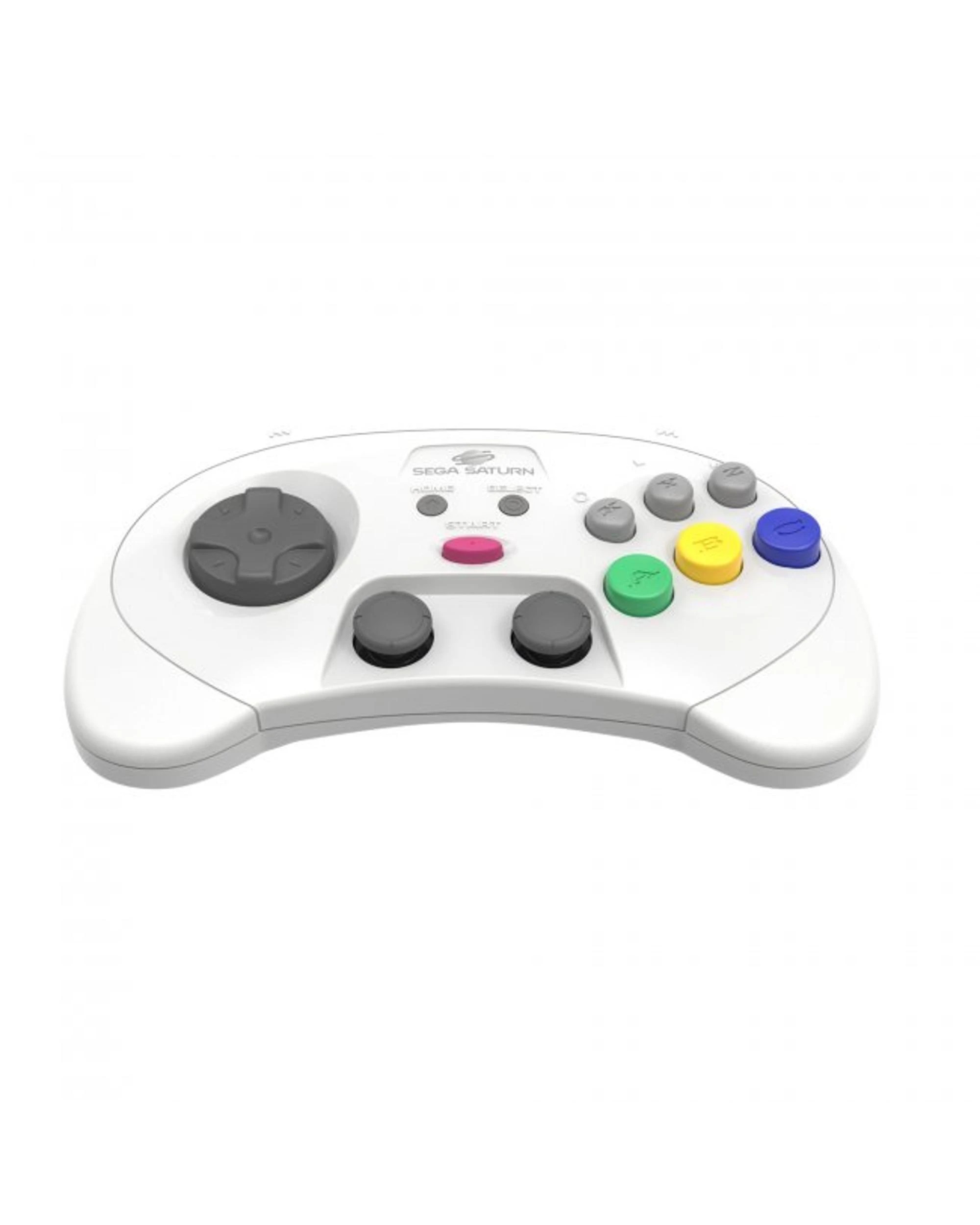 3 Retro-Bit Sega Saturn 2.4ghz Wireless Pro Controller for PC and Mac - White, 3 of 7