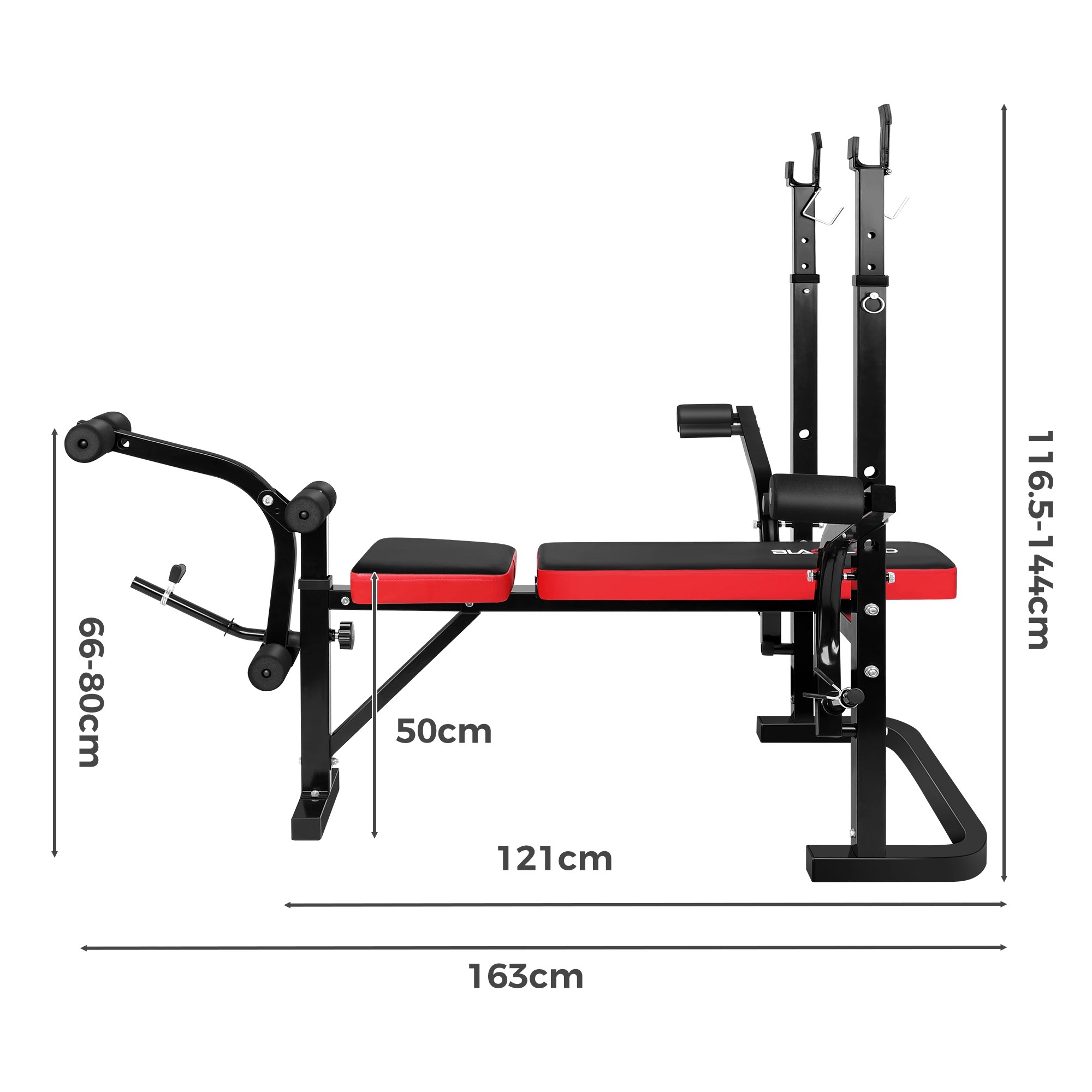 8 Black Lord Weight Bench 80CM, 8 of 9
