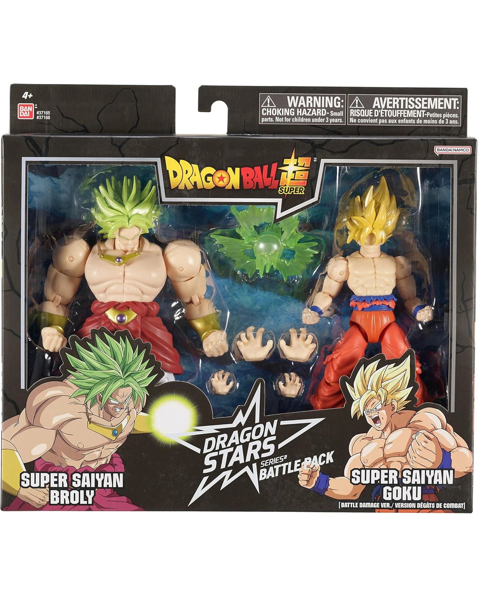 1 Dragon Ball Super Dragon Stars Super Saiyan Broly vs Super Saiyan Goku - Battle Damage -  Action Figures Battle Pack, 1 of 10