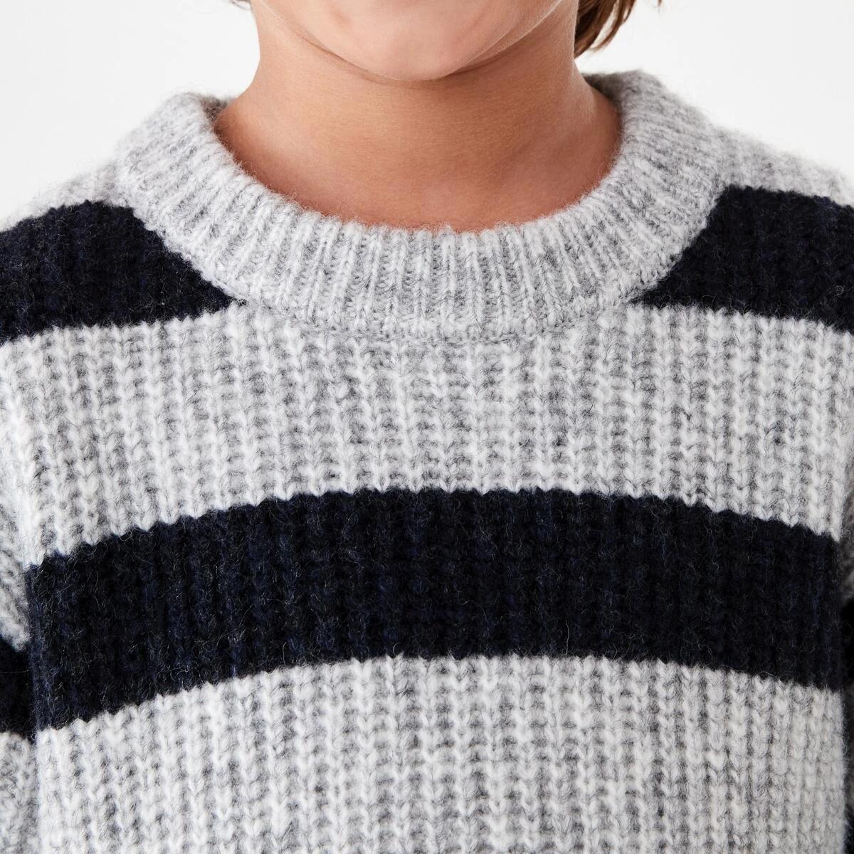 4 Stripe Crew Neck Top Nvy Stripe, 4 of 8
