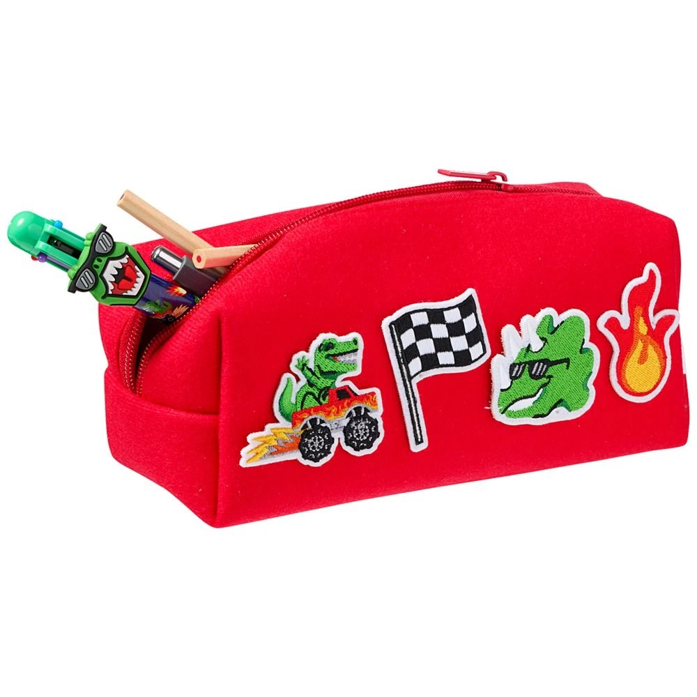 5 Studymate Dino Felt Patch Pencil Case, 5 of 6