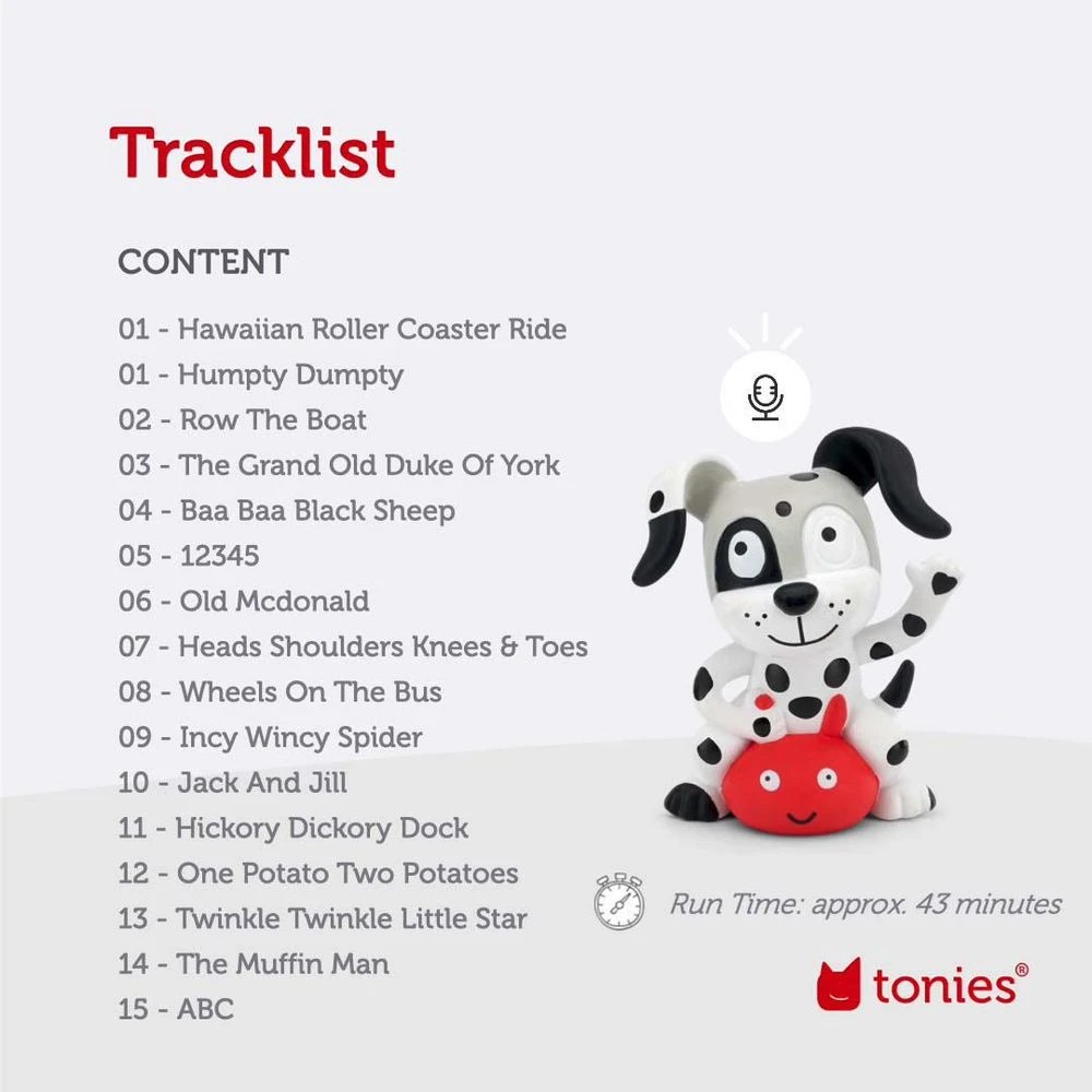 7 Tone Audio Character Playtime Pup Songs, 7 of 7
