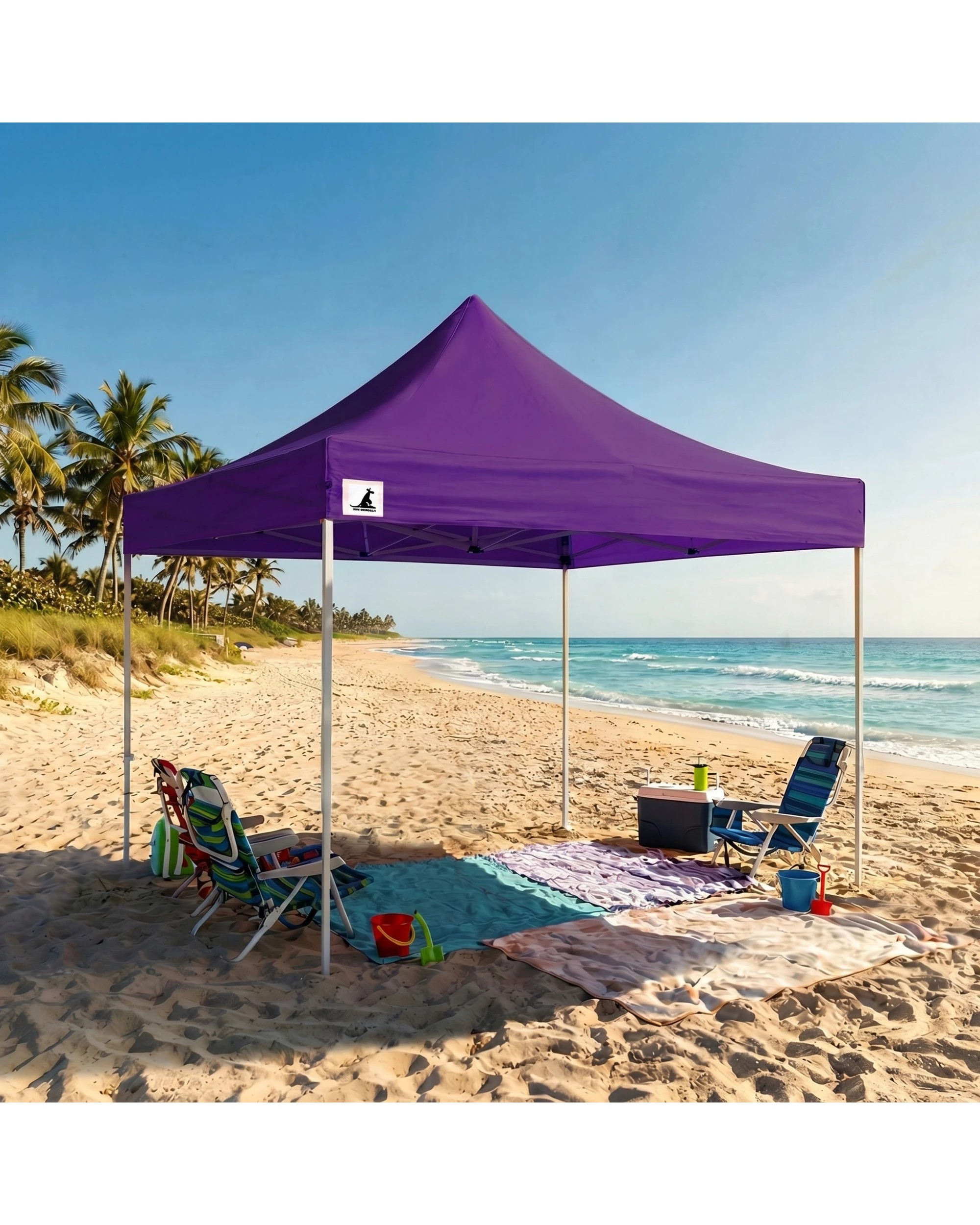 2 Wallaroo 3m x 3m Replacement Roof for Pop Up Gazebo - Purple, 2 of 4