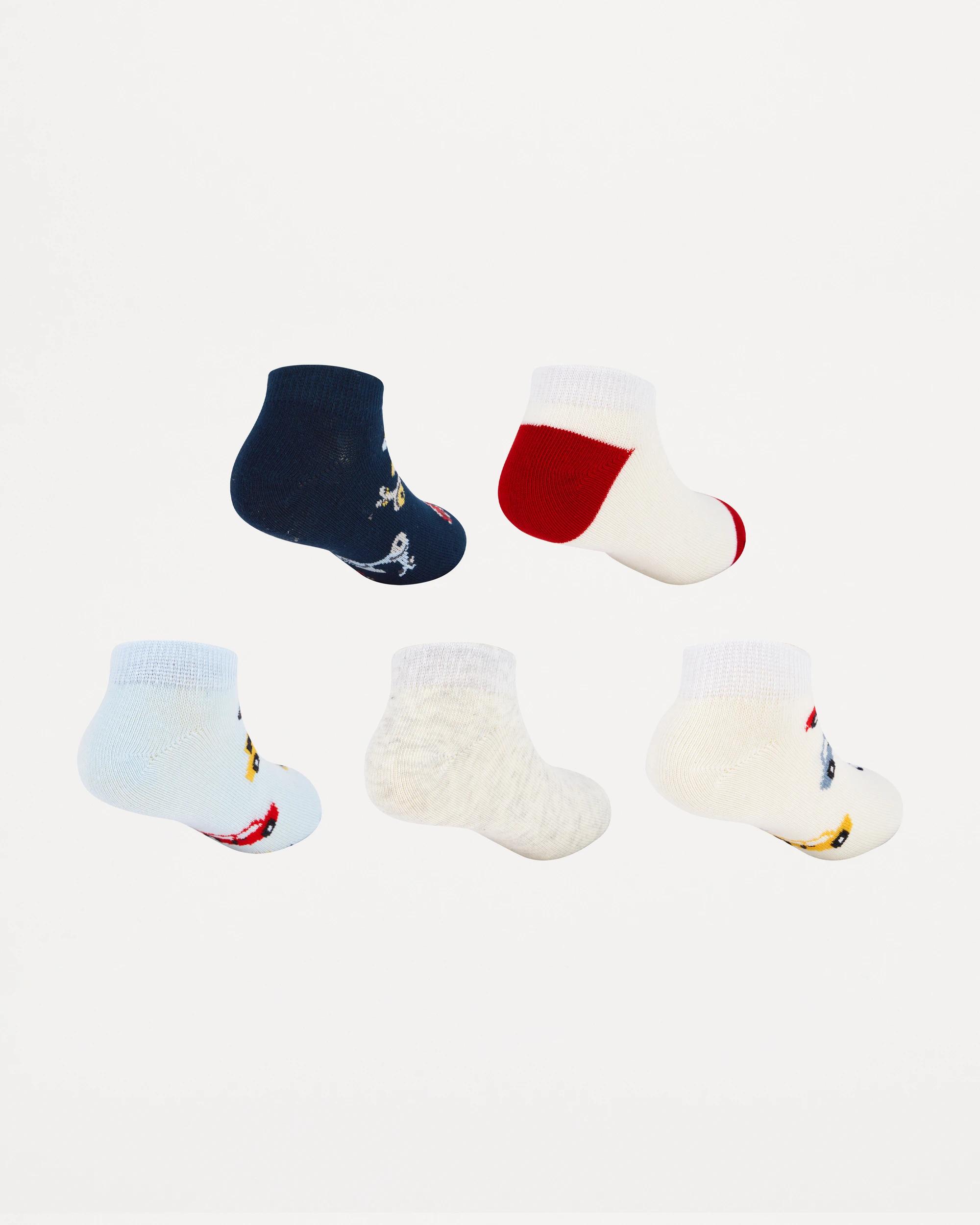 2 5 Pack Low Cut Socks Blu Motor, 2 of 3