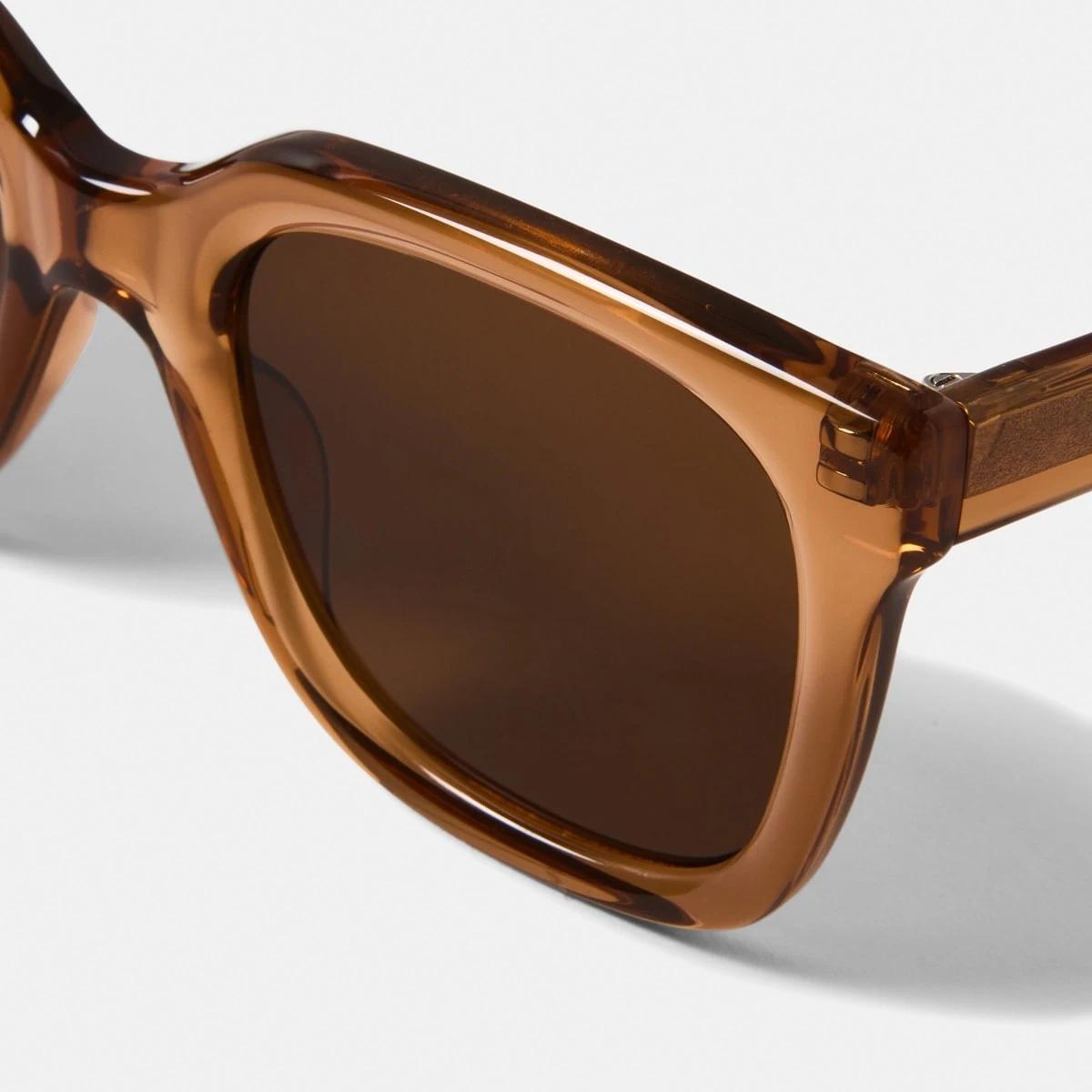 3 Womens D Frame Glasses TRANSLUCENT BROWN, 3 of 6