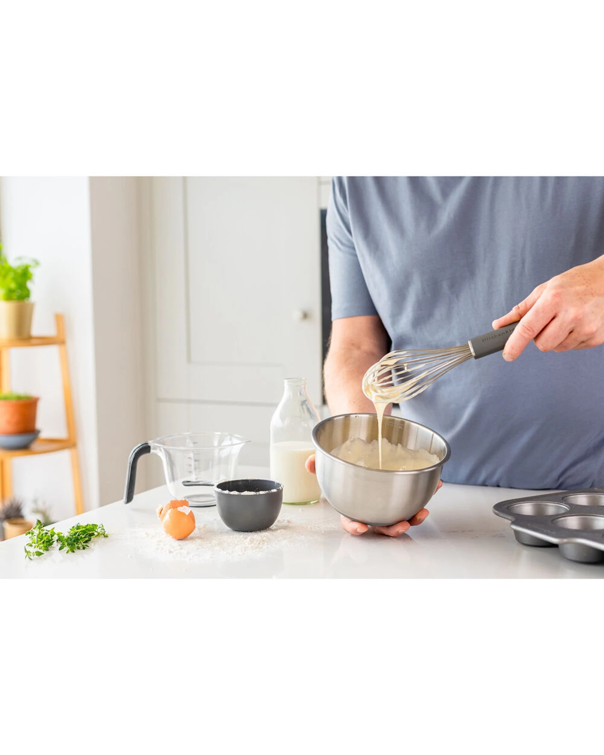 5 KitchenAid Classic Wire Utility Whisk 2PK Kitchen Utensil - Grey, 5 of 6