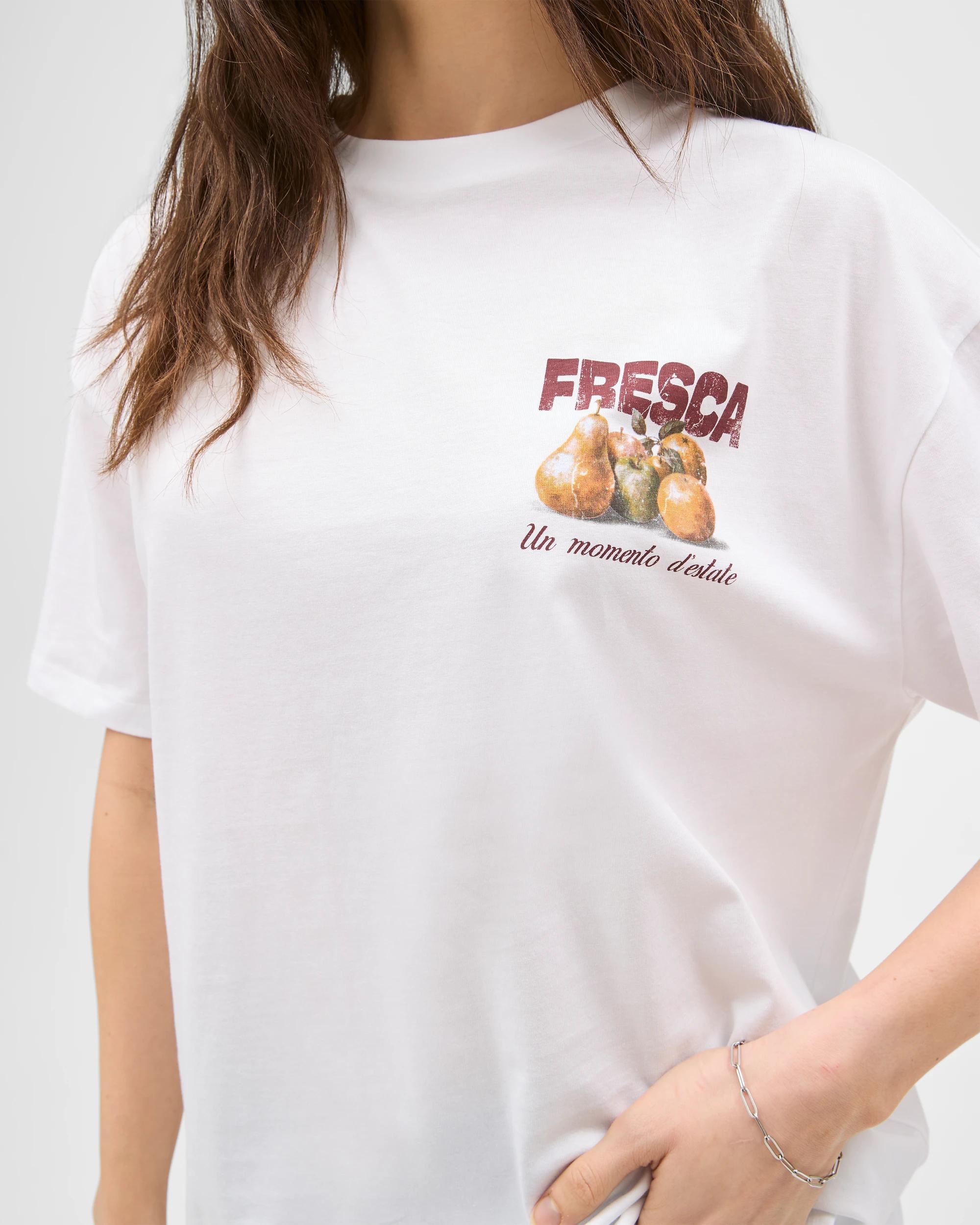 6 Lily Loves Australian Cotton Oversized Boyfriend T-Shirt WHITE FRESCA, 6 of 7