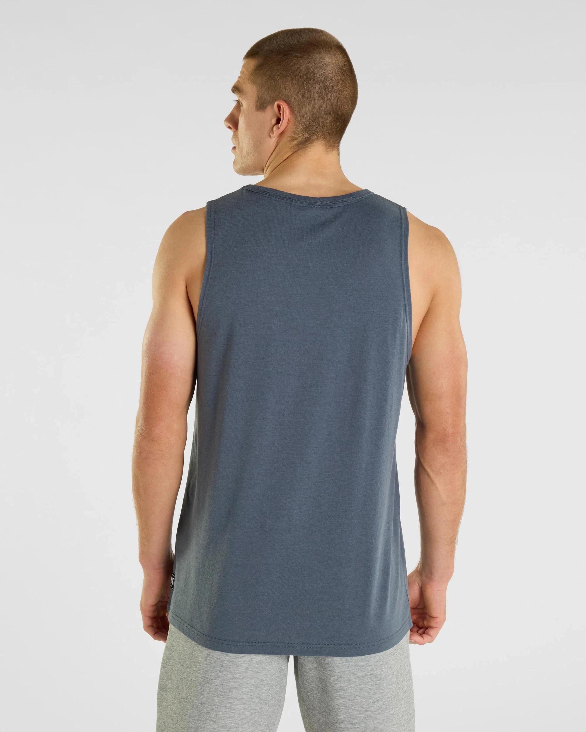 2 London Tank Top - Lonsdale London STEEL BLUE, 2 of 5