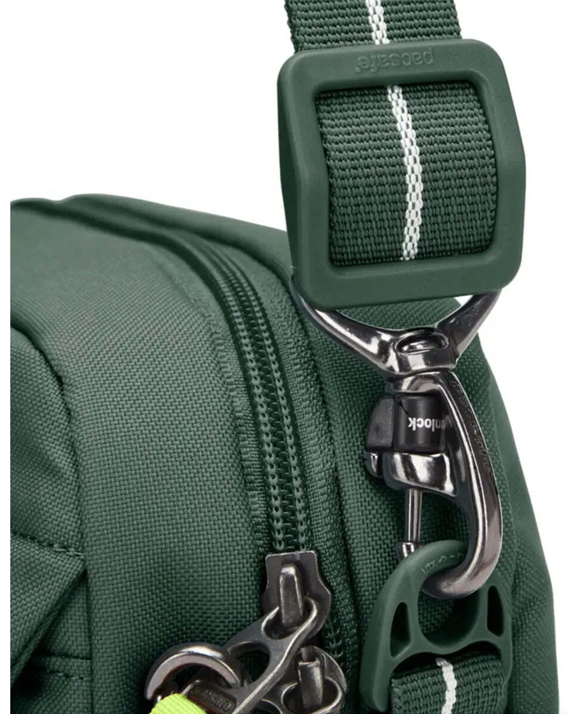 8 Pacsafe Go Anti-Theft Crossbody Bag Cut-Resistant Materials RFID Blocking Pocket 7in Spruce - Green, 8 of 8
