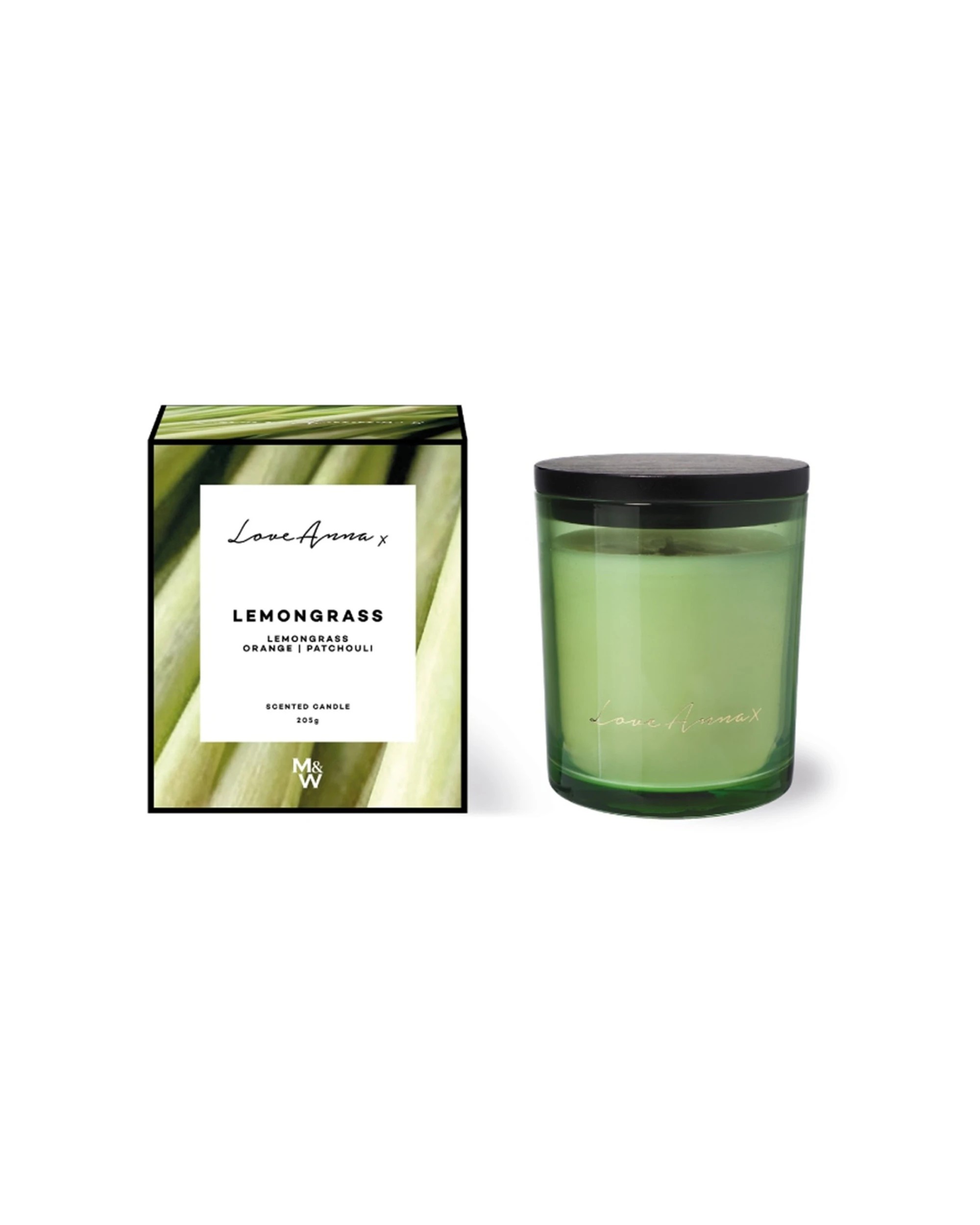 1 Love Anna X Kitchen Delights Scented Candle Lemongrass Home Fragrance 205g - Green, 1 of 3