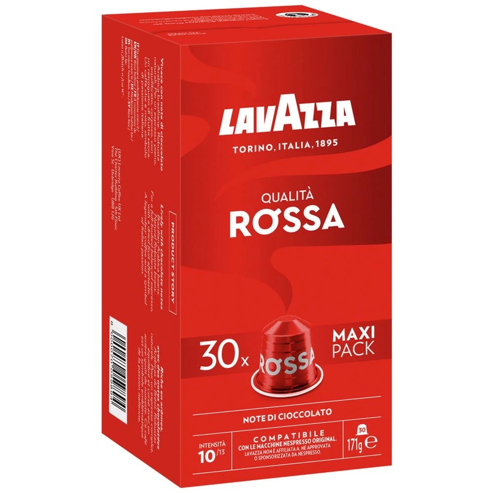 1 Lavazza Nespresso Compatible Coffee Capsule Qualità Rossa 30P, 1 of 5