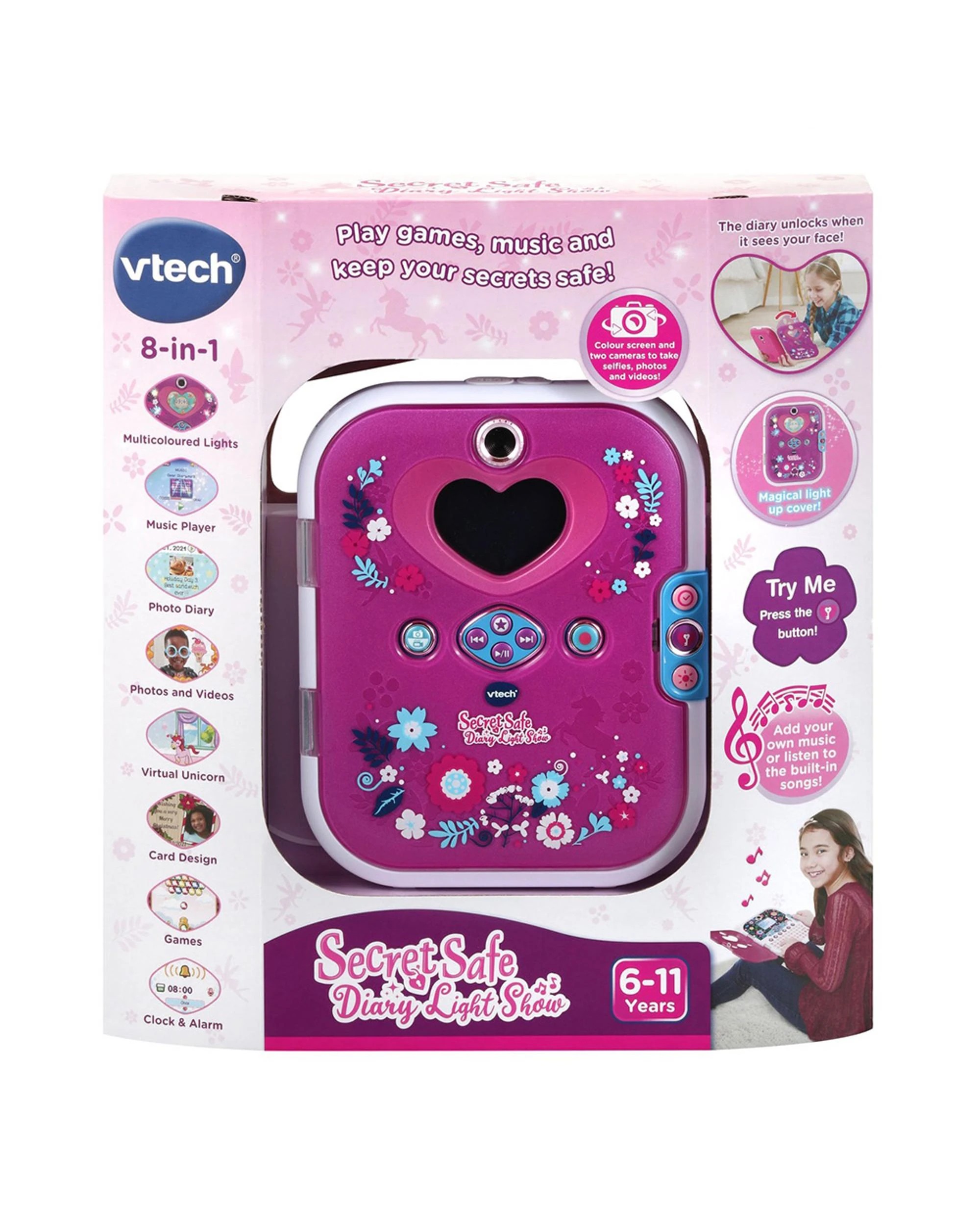 1 VTech Secret Safe Diary Light Show, 1 of 2