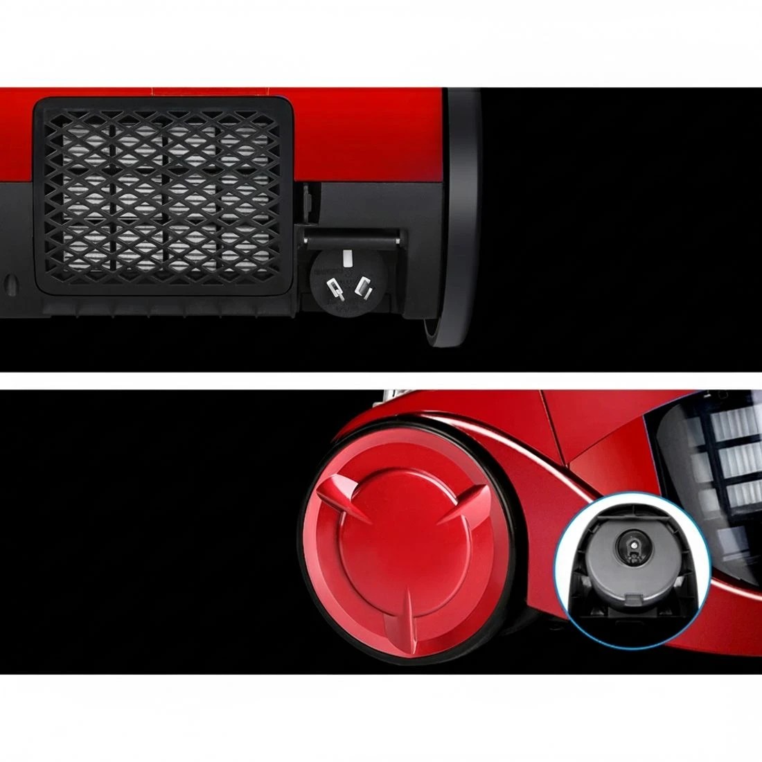 4 Devanti 2200W Multi-cyclonic Bagless Vacuum Cleaner Pet Hair - Red, 4 of 7