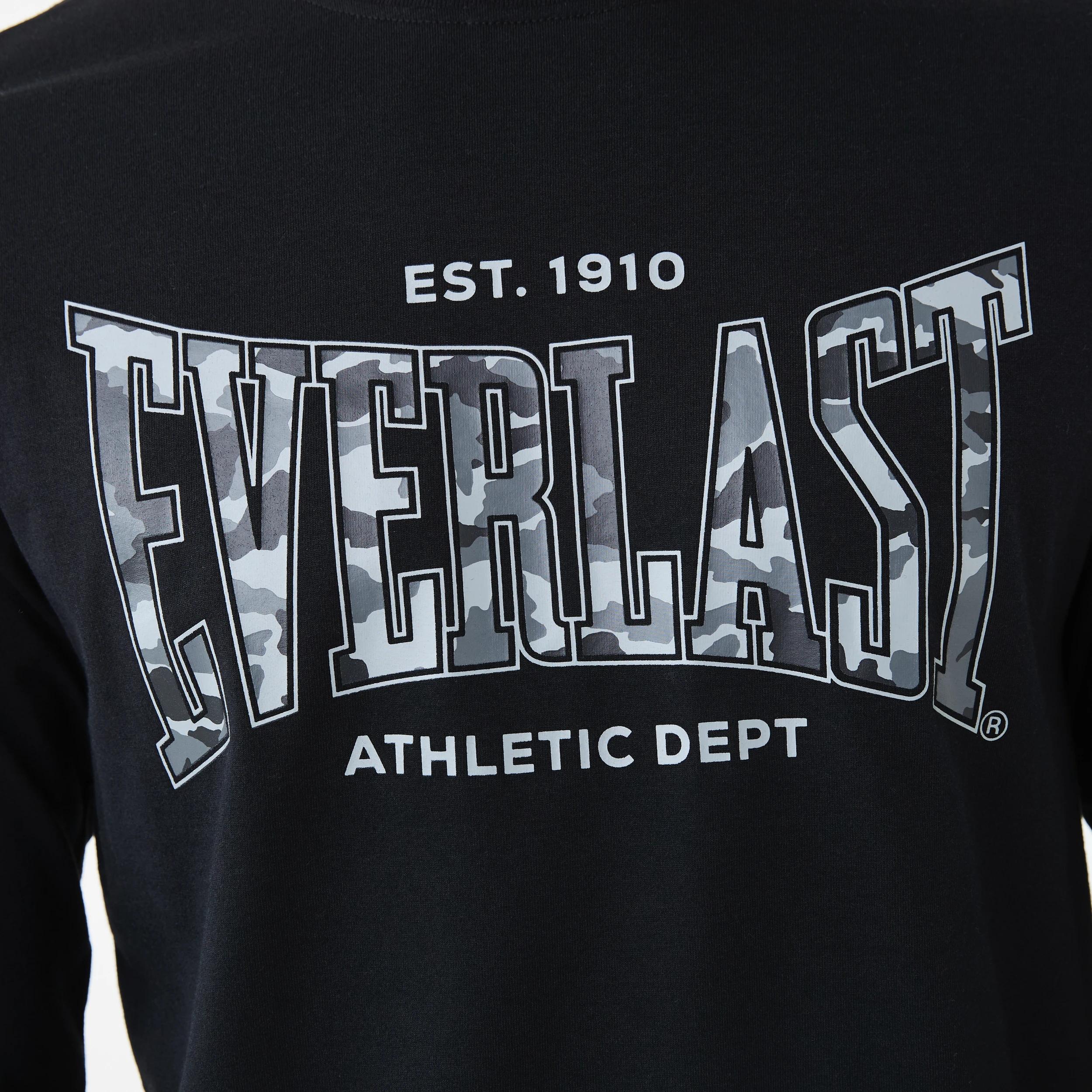 5 Everlast Mens Relaxed Printed Long Sleeve T-shirt EVERLAST BLACK, 5 of 6