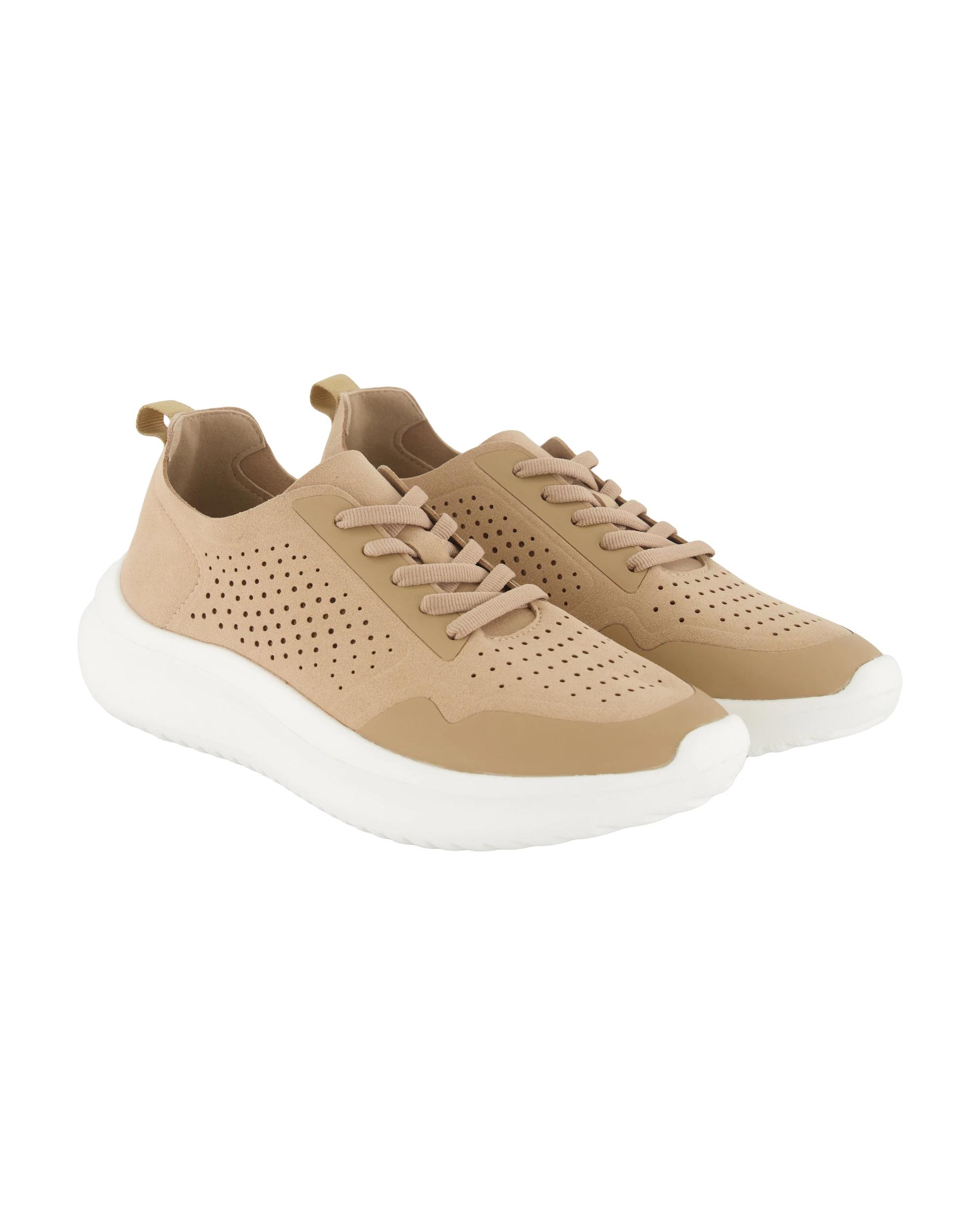 2 Perforated Dress Sneakers Taupe, 2 of 5