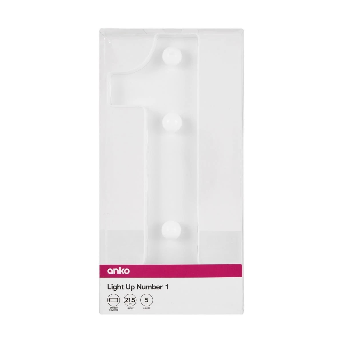 4 Light Up Number - 1, 4 of 5