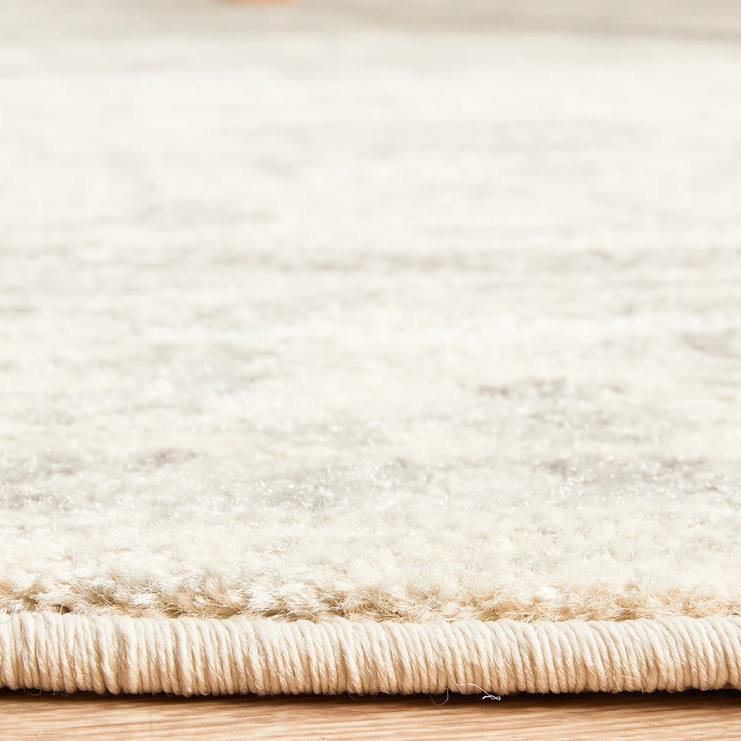 7 Common Ground Rugs Encore 261 200x200cm - Medium Round Power Loomed Pet Friendly Rug - Natural, 7 of 9