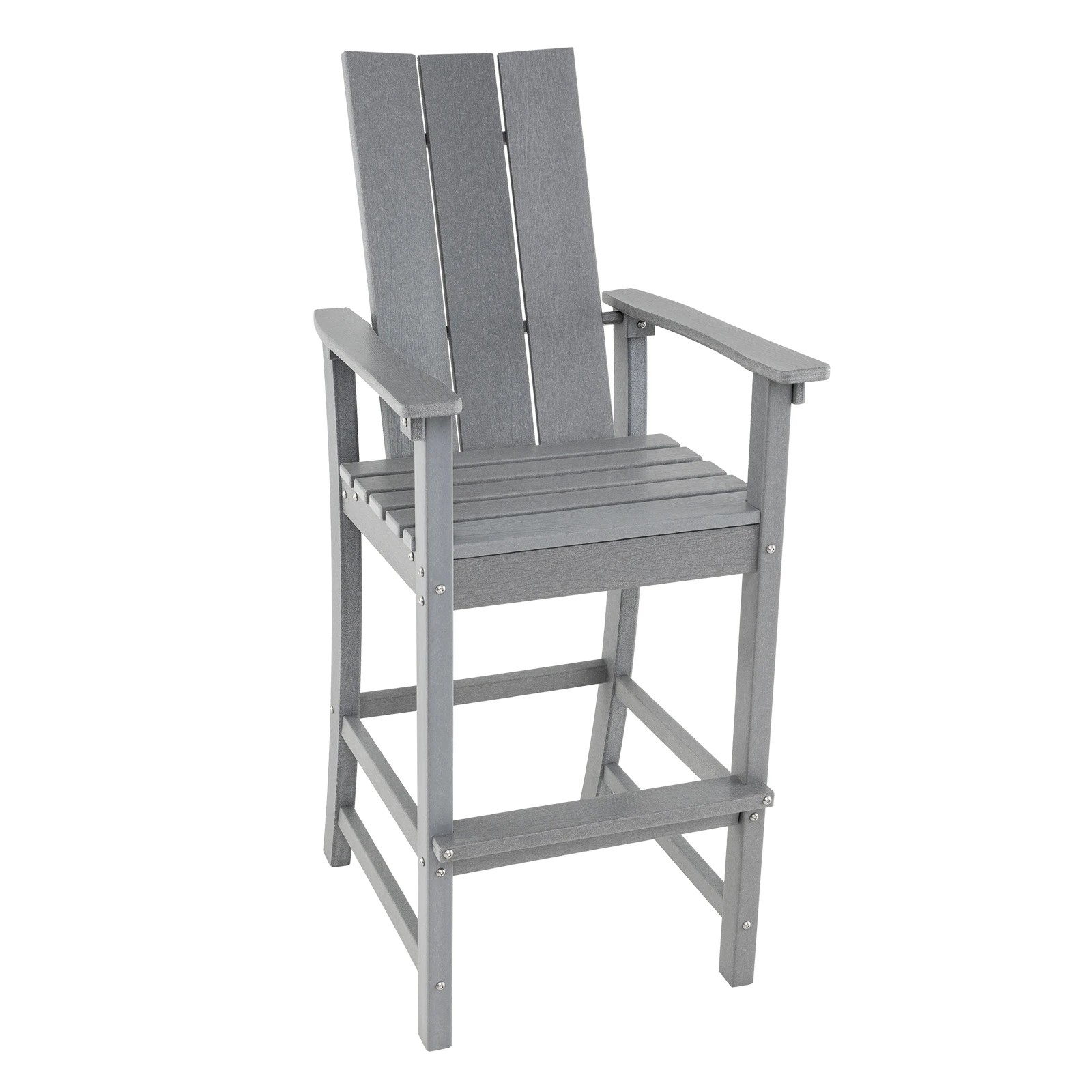 1 Costway Tall Adirondack Chair Outdoor Bar Stool Patio Bistro Chair Backyard & Garden, 1 of 3