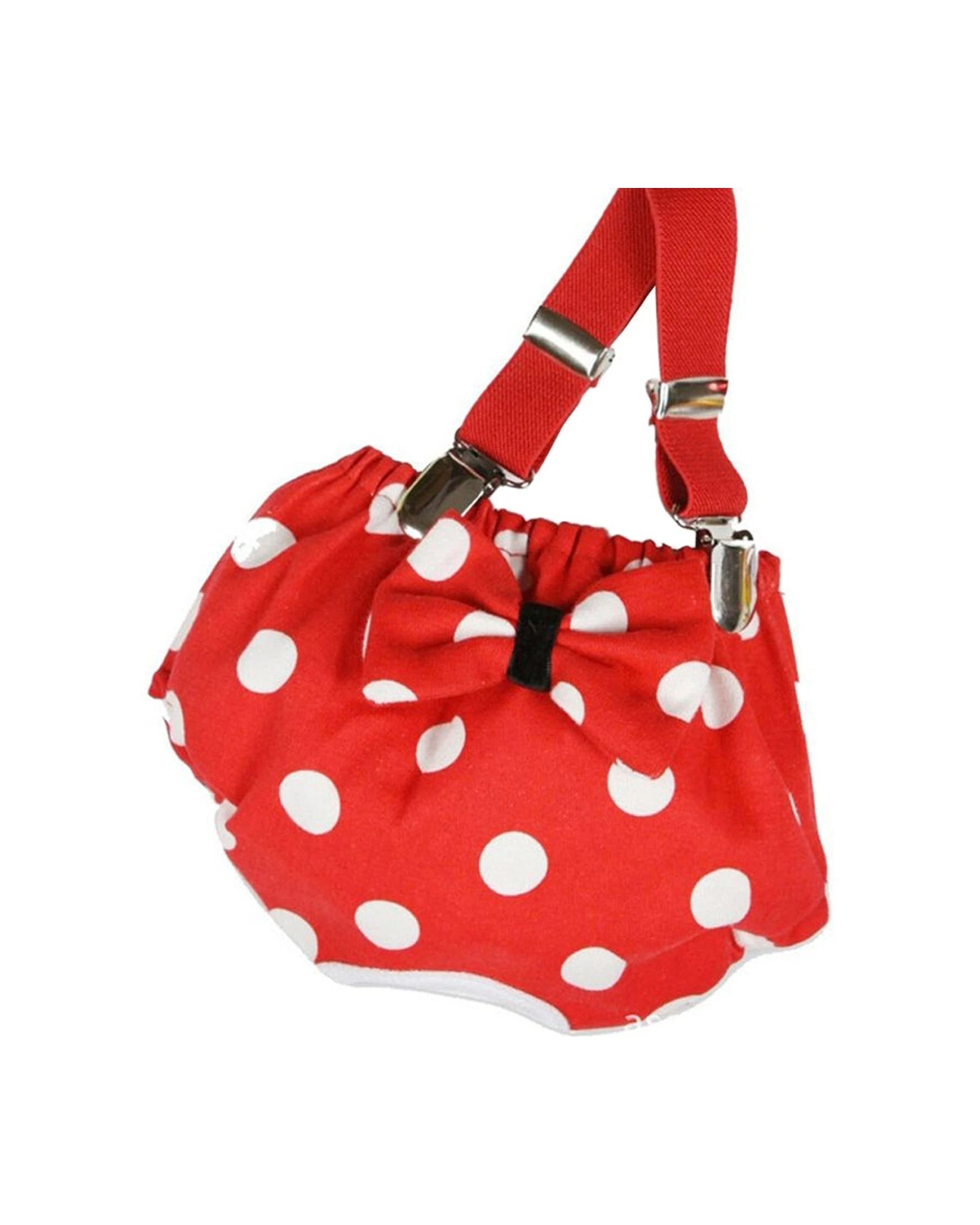 8 Cotton More 2pc Female Dog Reusable Sanitary Underpants Diaper Polka Dots XS - Red, 8 of 9
