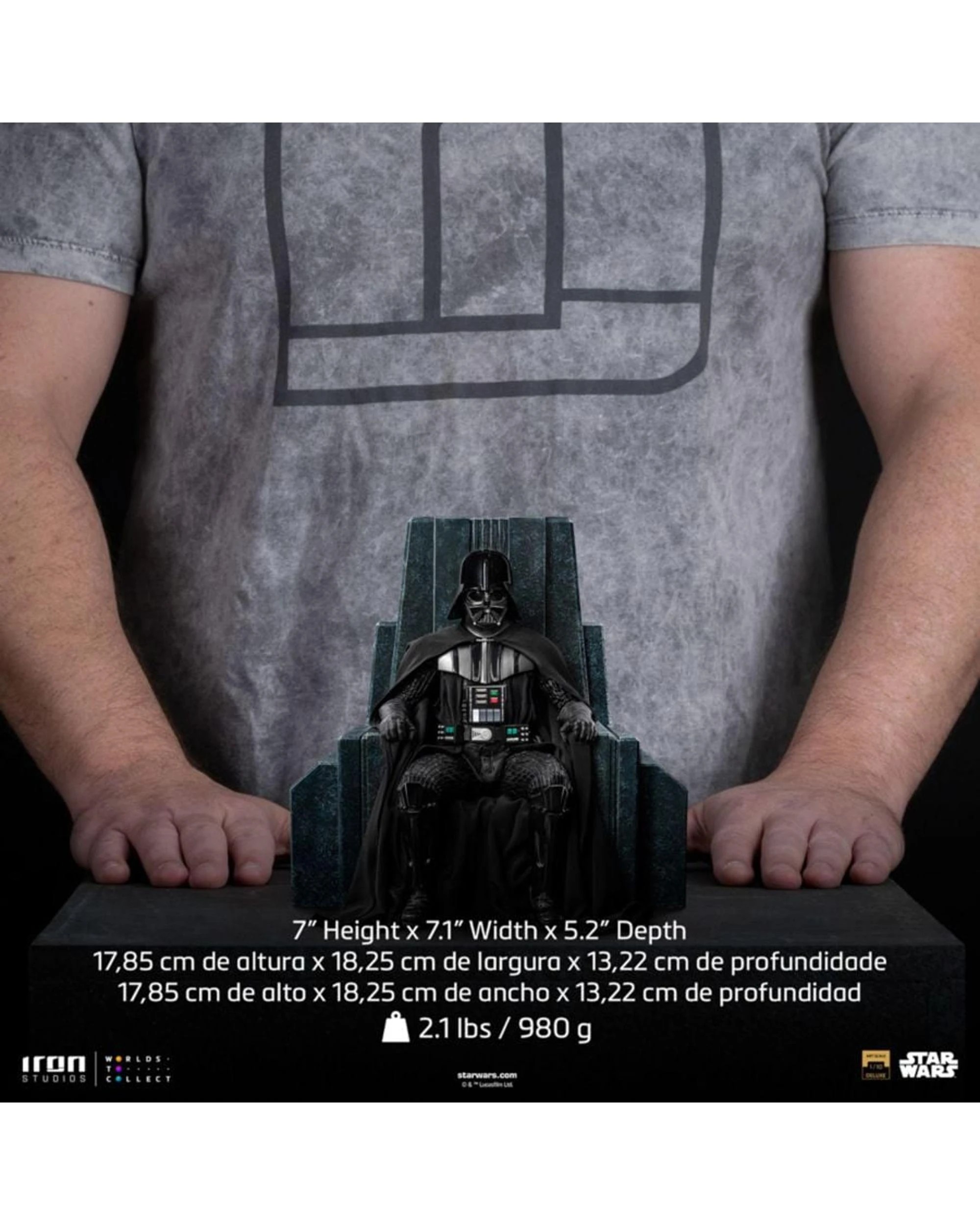 10 Star Wars Darth Vader Darth Vader on Throne 1:10 Scale Statue, 10 of 10