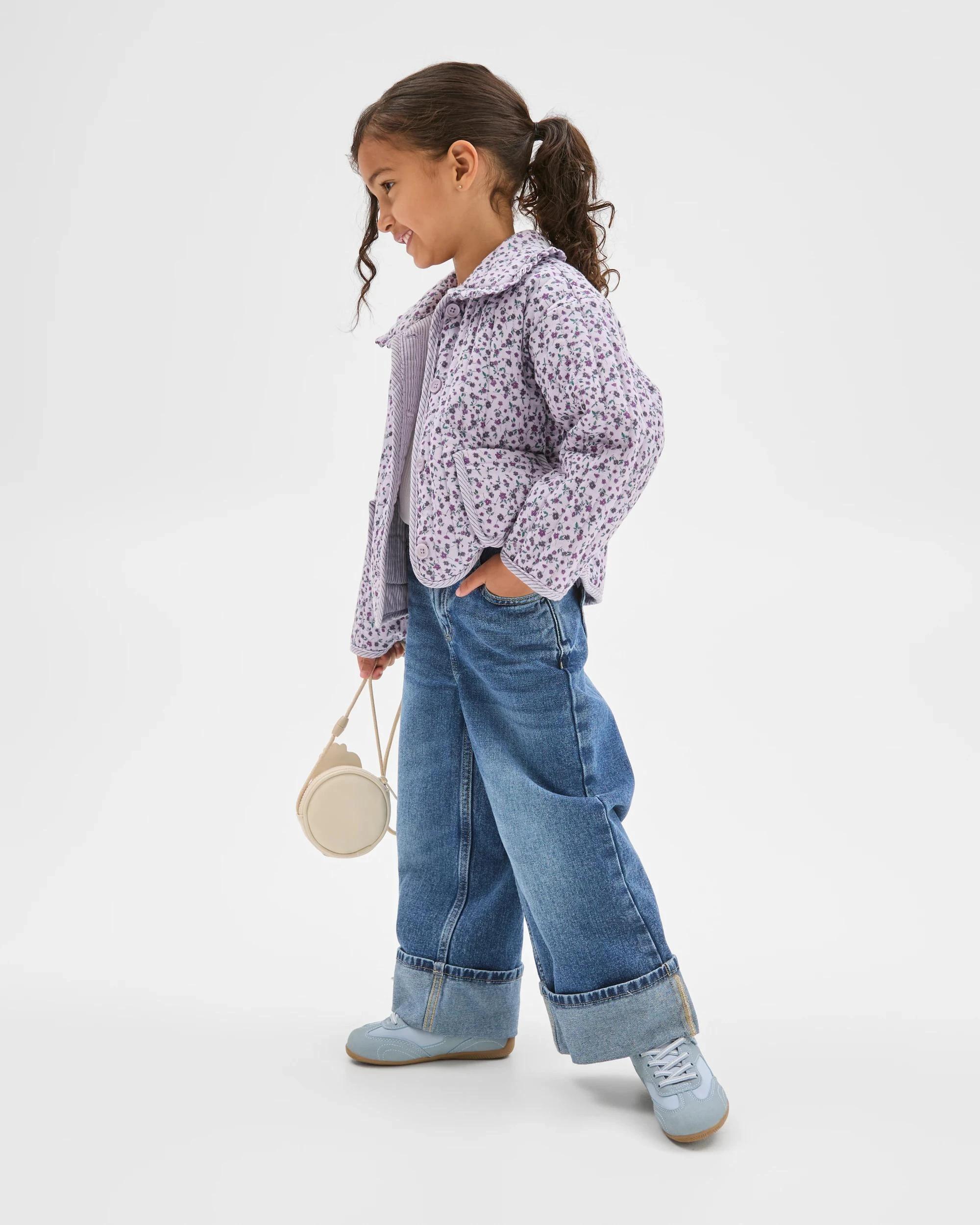 1 Target Kids Australian Cotton Quilted Jacket PURPLE, 1 of 6