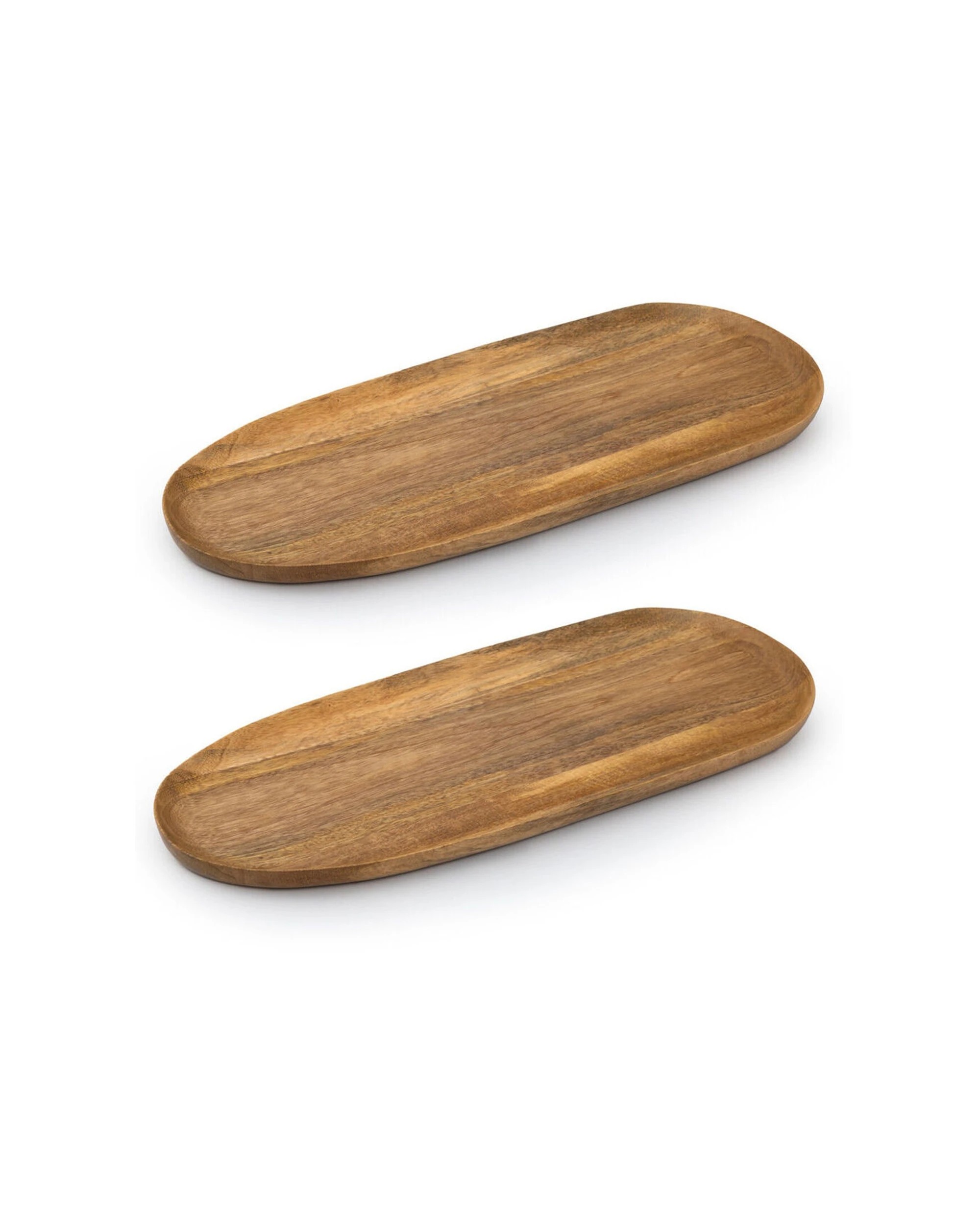 1 Jamie Oliver 2PK Big Love Mango Wood Board Platter 57x25cm - Brown, 1 of 6