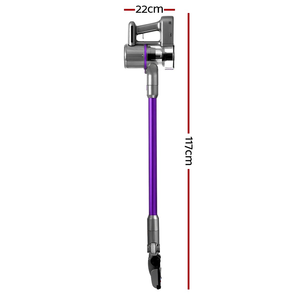 2 Devanti Stick Vacuum Cleaner Bagless Cordless 120W Purple - Purple, 2 of 5