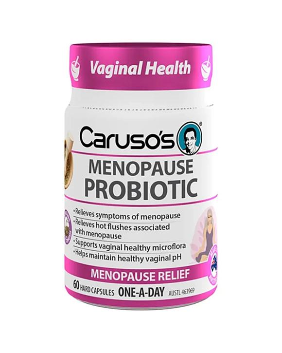 Caruso's 60pc Menopause Probiotic Hard Capsules Symptom Relief Supplement