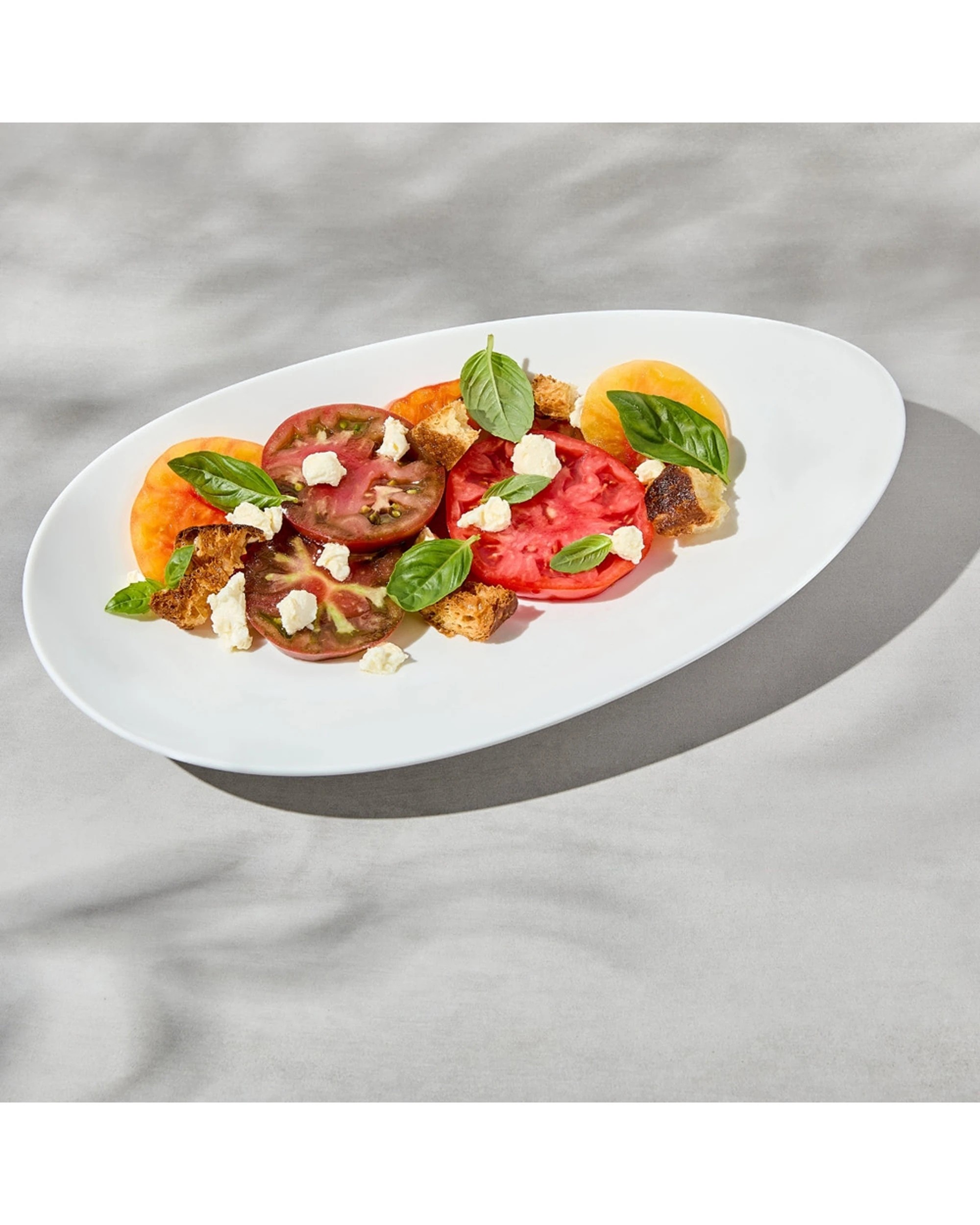 4 Maxwell & Williams White Basics Oval Ceramic Platter Gift Boxed 35x21cm - White, 4 of 4