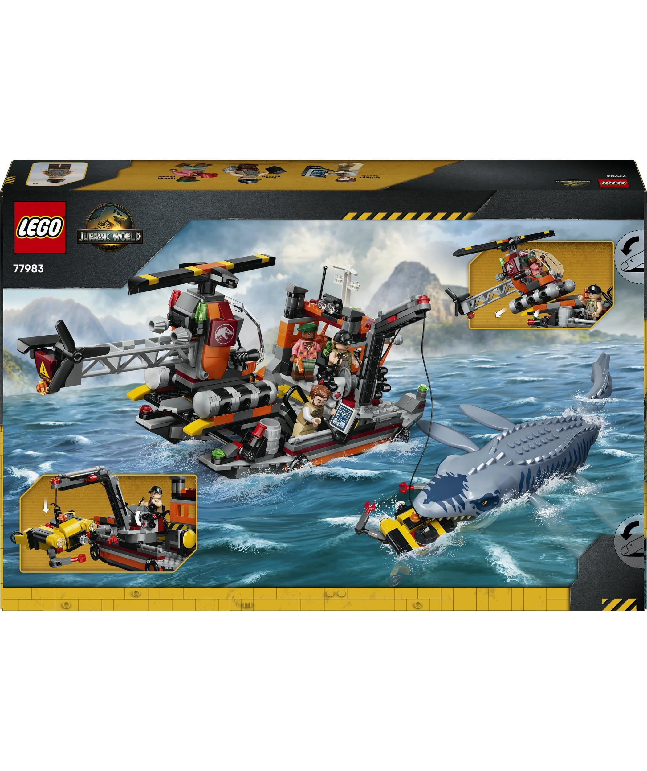 10 LEGO Jurassic World Mosasaurus Dinosaur Boat Attack 77983, 10 of 10