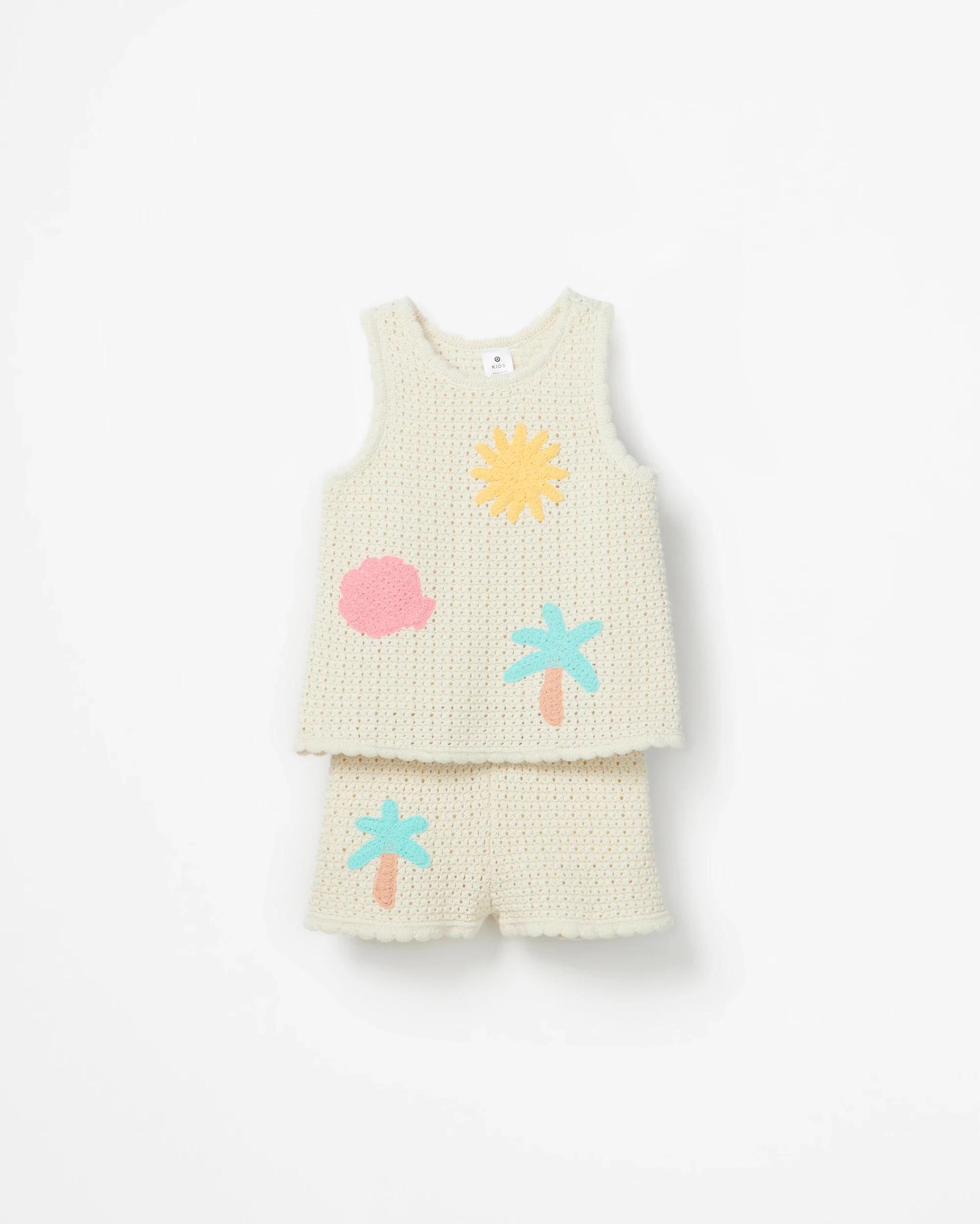 6 Target Crochet Shorts and Tank Top Set GARDENIA, 6 of 8