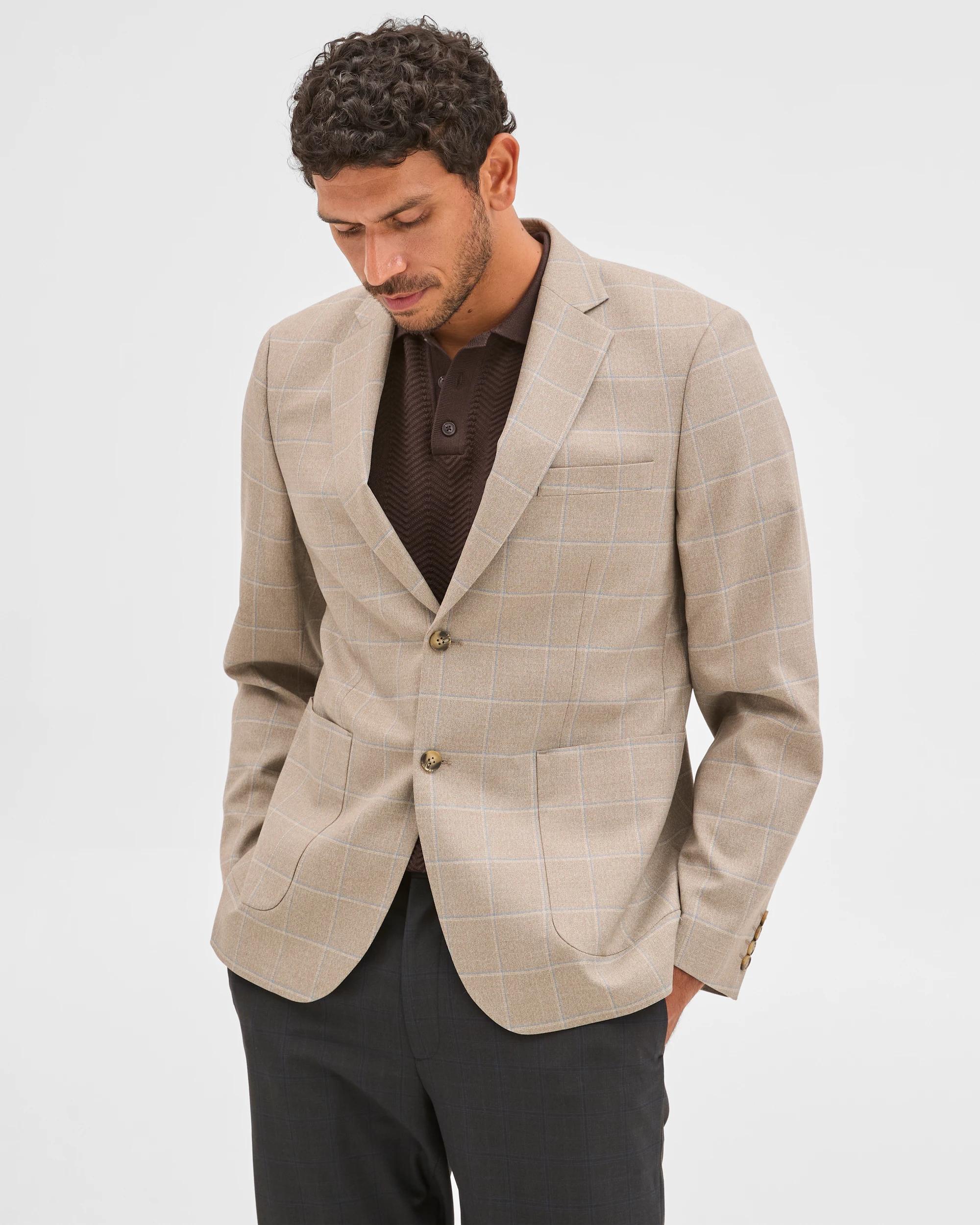 3 Preview Textured Blazer SAND, 3 of 7