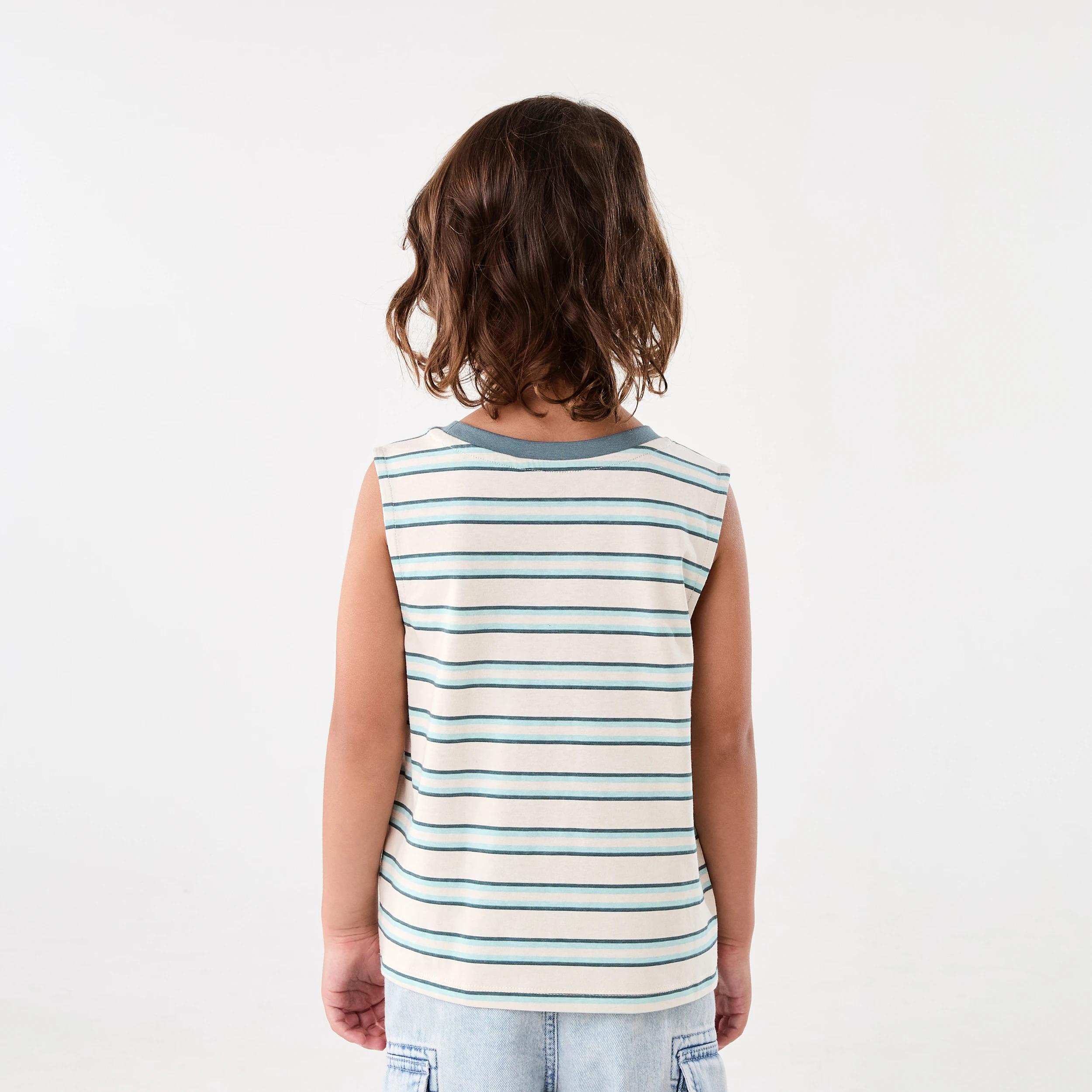 2 Oversized Print Tank Bge Stripe, 2 of 7