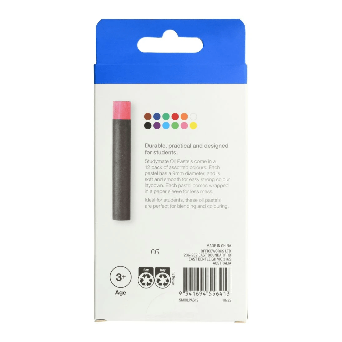 3 Studymate Oil Pastels 12 Pack, 3 of 10