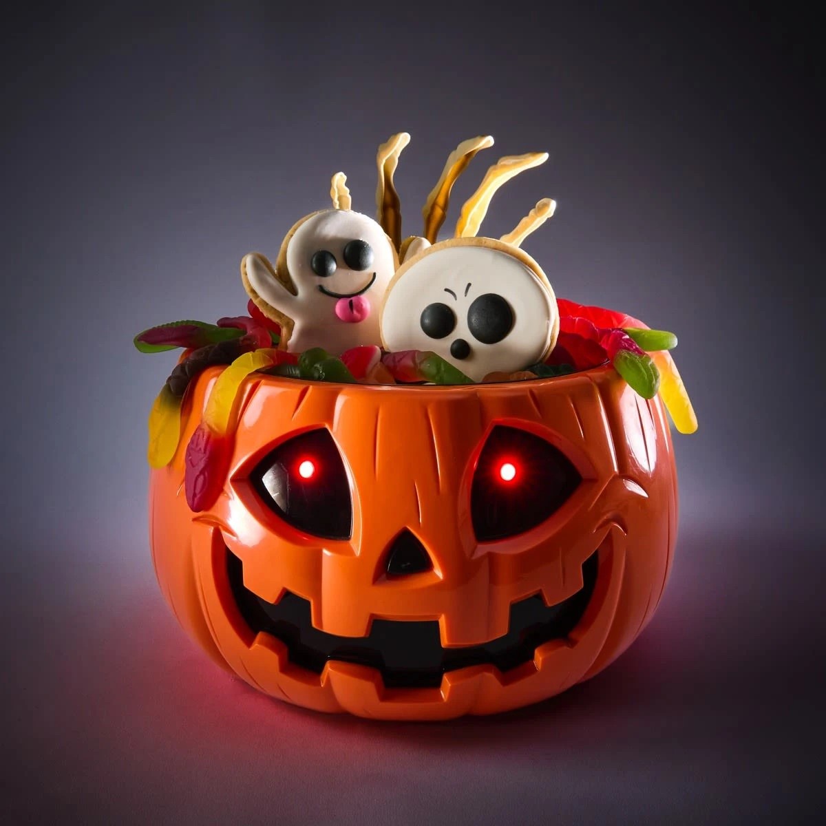 1 Animated Pumpkin Hand Candy Bowl, 1 of 9
