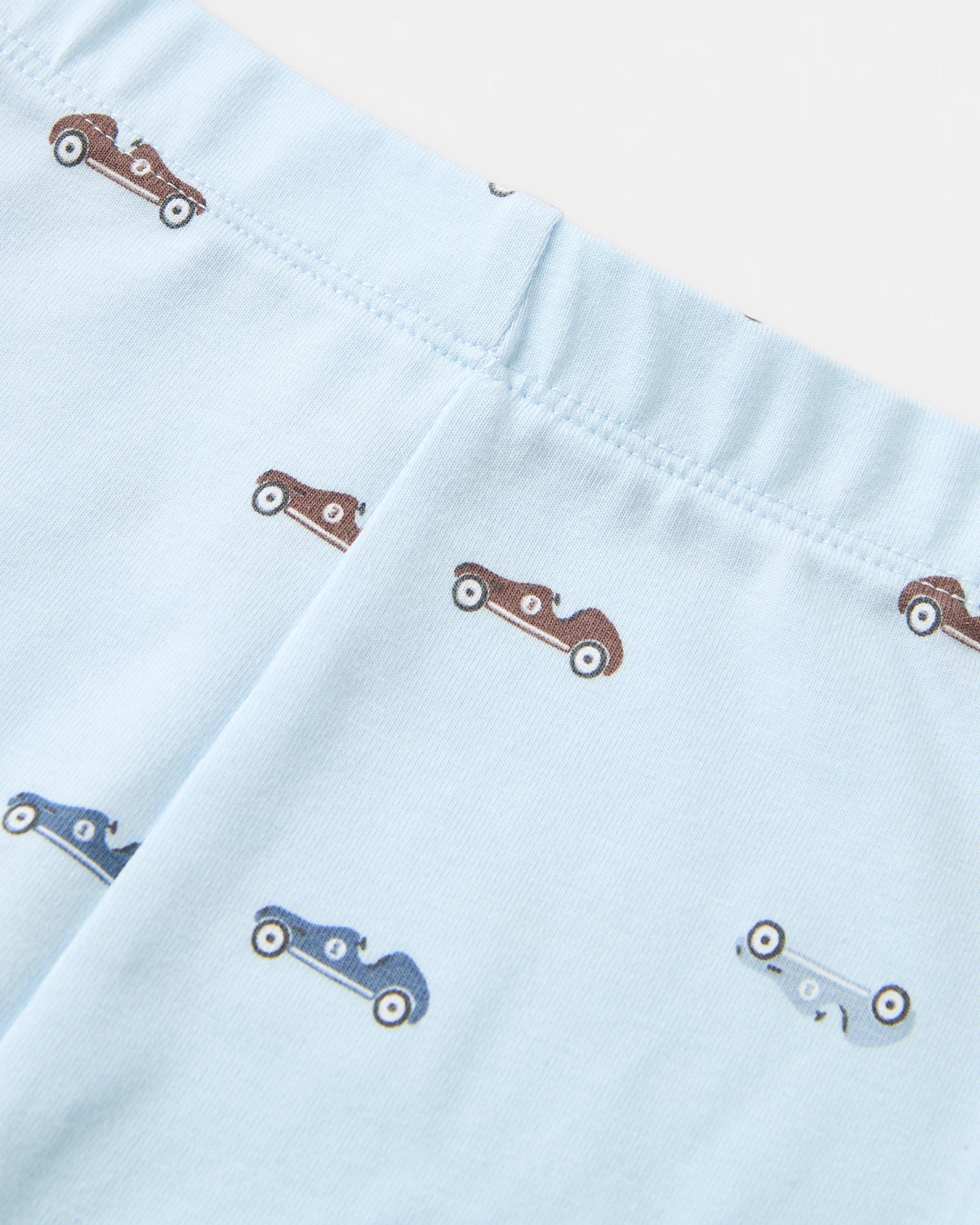 8 3 Pack Cotton Leggings Blu Car, 8 of 8