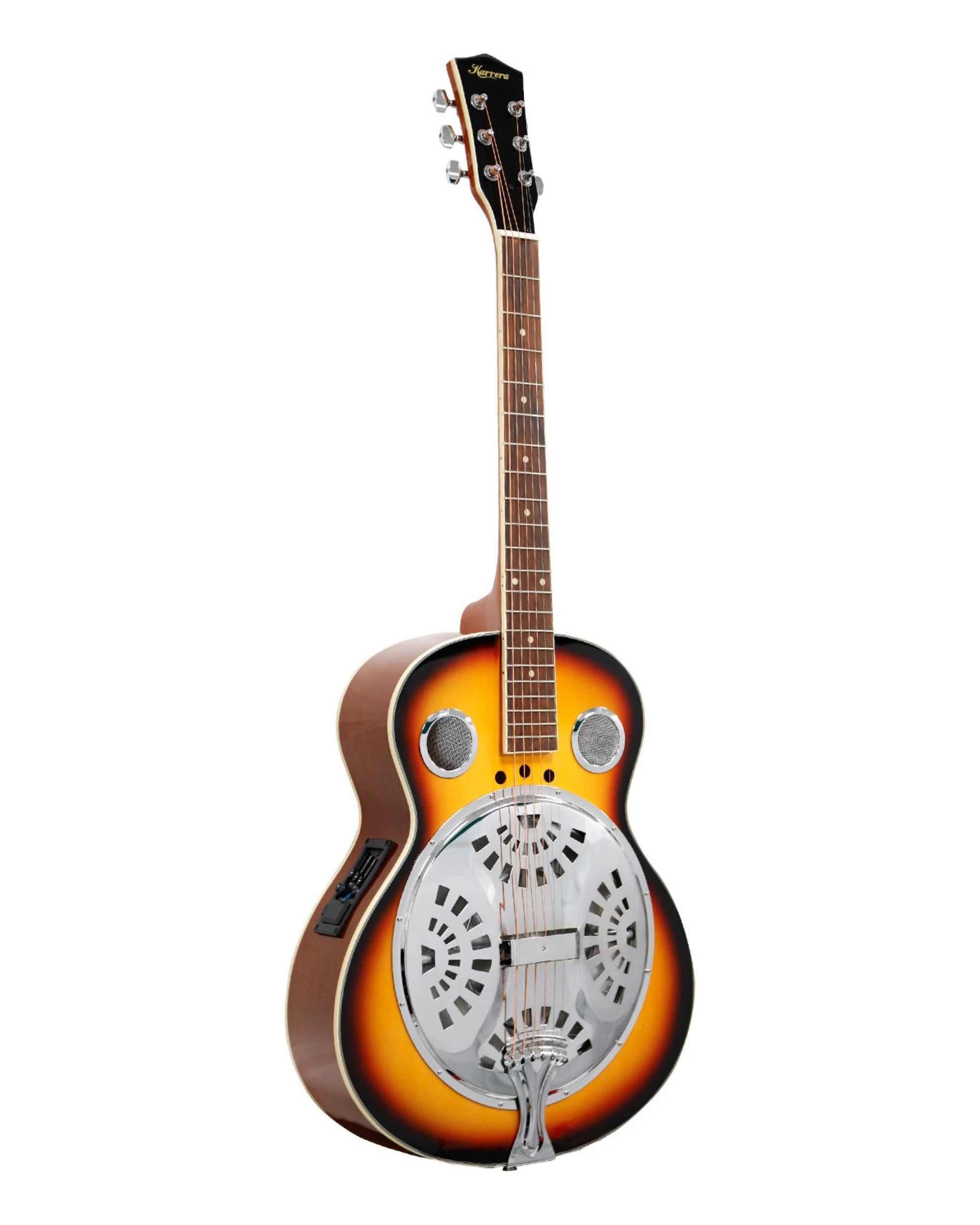 1 Karrera 40in Resonator Guitar in Sunburst, 1 of 5
