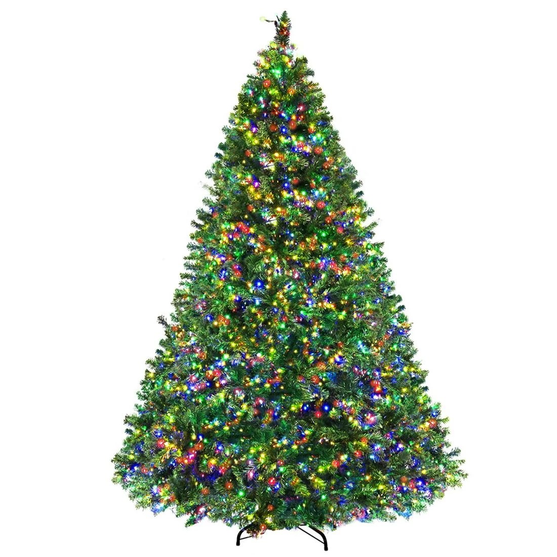 4 Jingle Jollys Christmas Tree 2.4m Xmas Tree Decoration 8 Light Mode Multi Colour Lush Foliage Sturdy Stand
 - green, 4 of 5