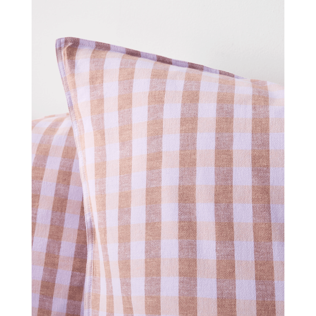 2 Target Darby Gingham Linen/cotton European Pillowcase
 - Queen Bed
 - Purple, 2 of 2