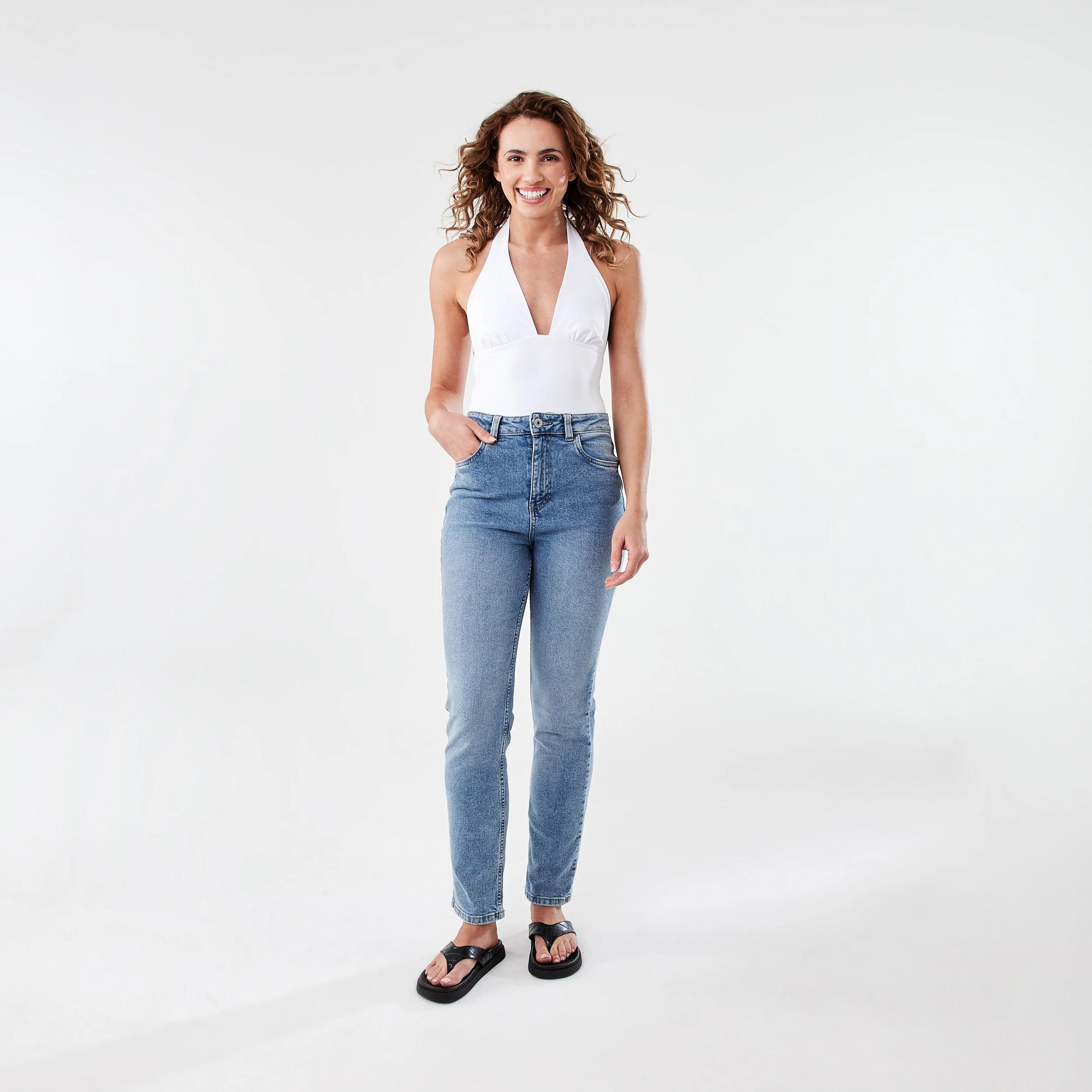 2 Halter Neck Jersey Top White, 2 of 7