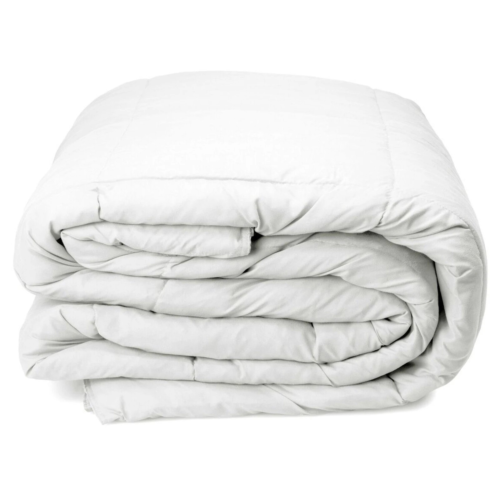 1 Royal Comfort 350GSM Luxury Soft Bamboo All-Seasons Quilt Duvet - Double Bed - White, 1 of 8
