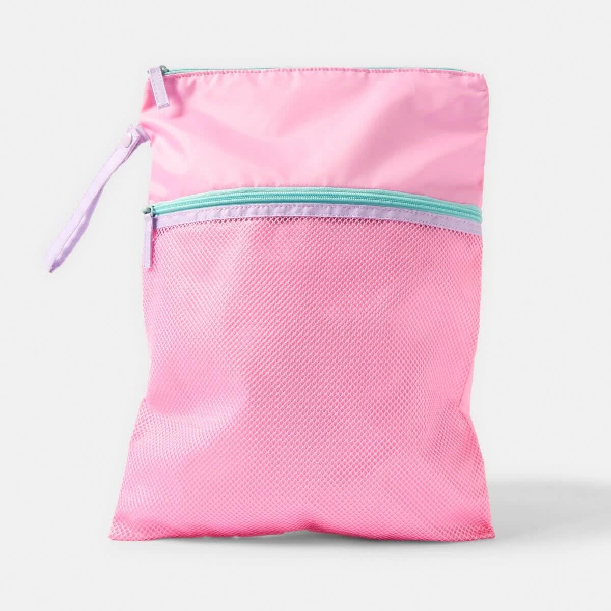 1 Swim Bag PINK COLOUR BLOCK, 1 of 3