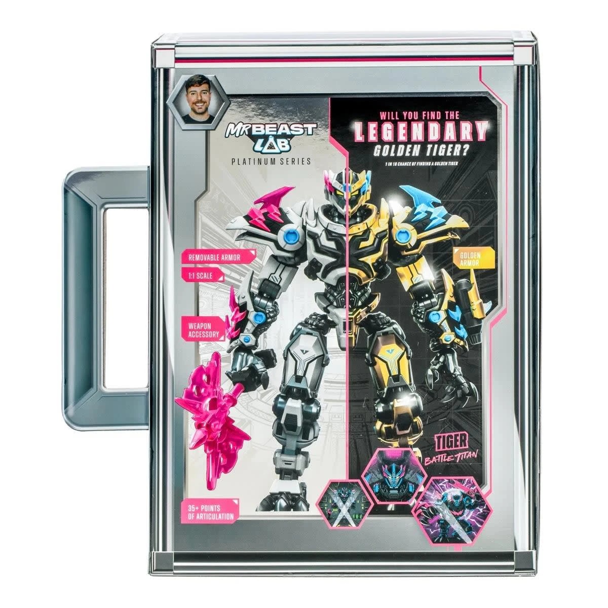 1 MrBeast Lab Platinum Series S2 W1 Collector Figure Tiger - Assorted, 1 of 10