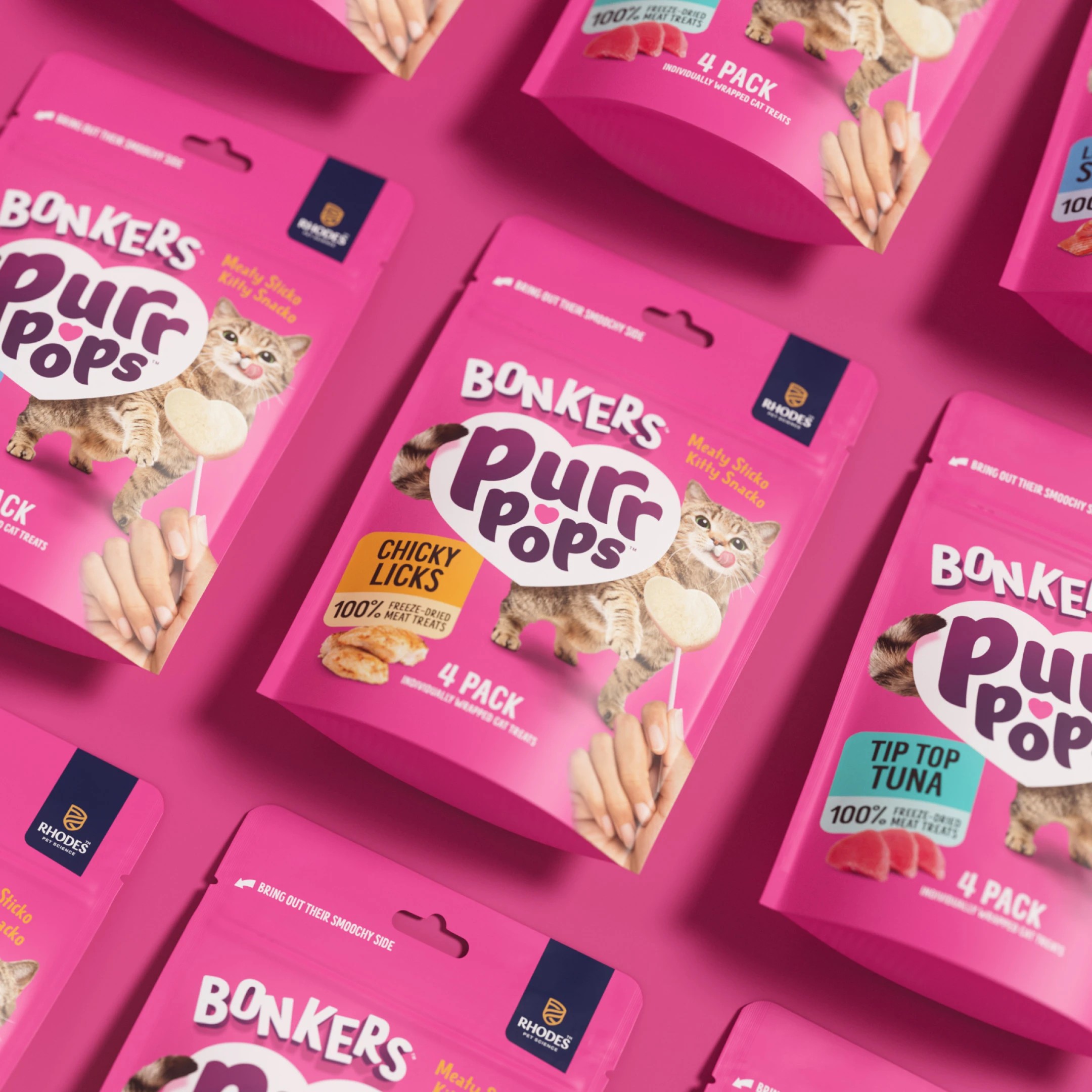 9 BONKERS Purrpops Freeze-Dried Chicken Flavored Lollipop Cat Treats, 9 of 10