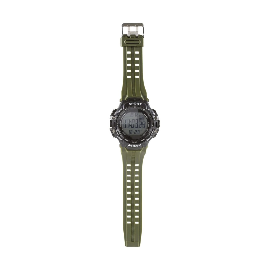 2 Large Round Digital Watch - Khaki, 2 of 4